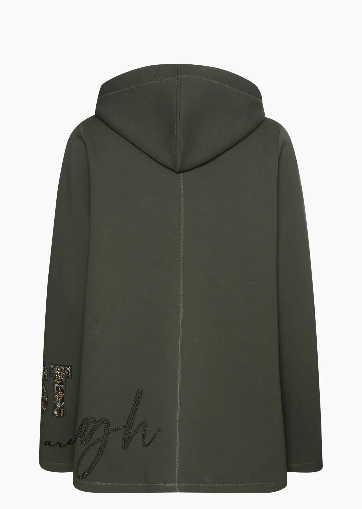 Sweatjacke 'Enough', oliv