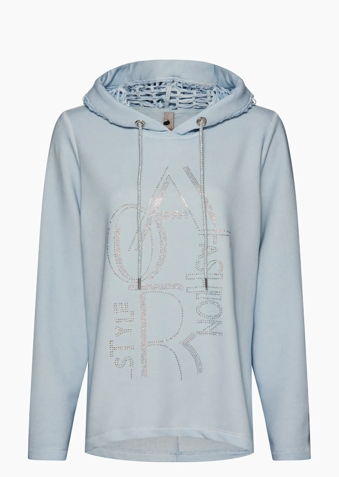 Sweatpullover mit Lettering, eiskristall