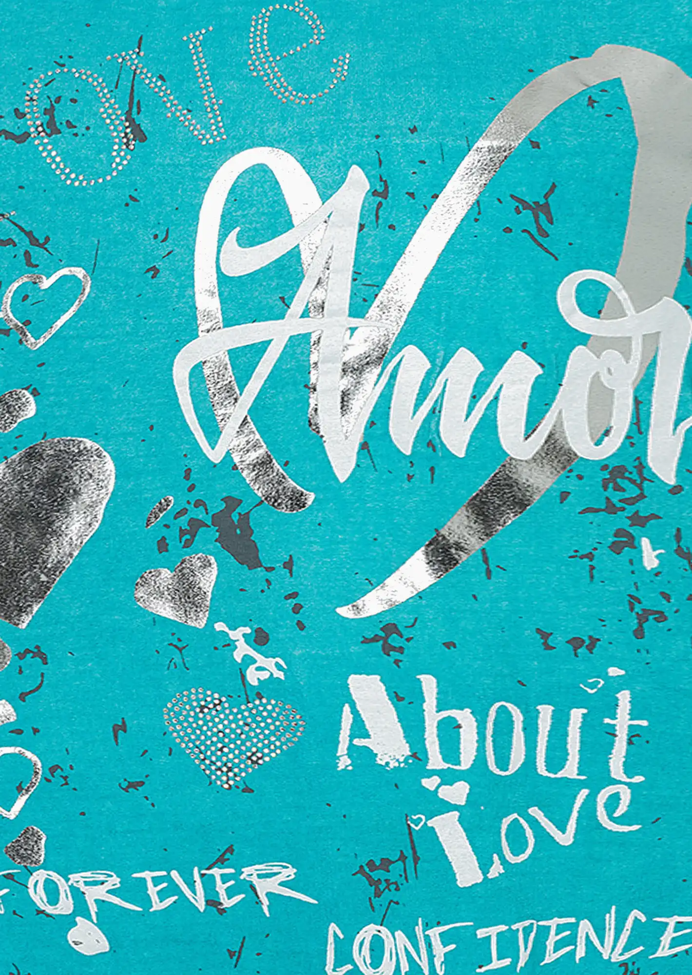 Langarmshirt 'Amore', caribbean