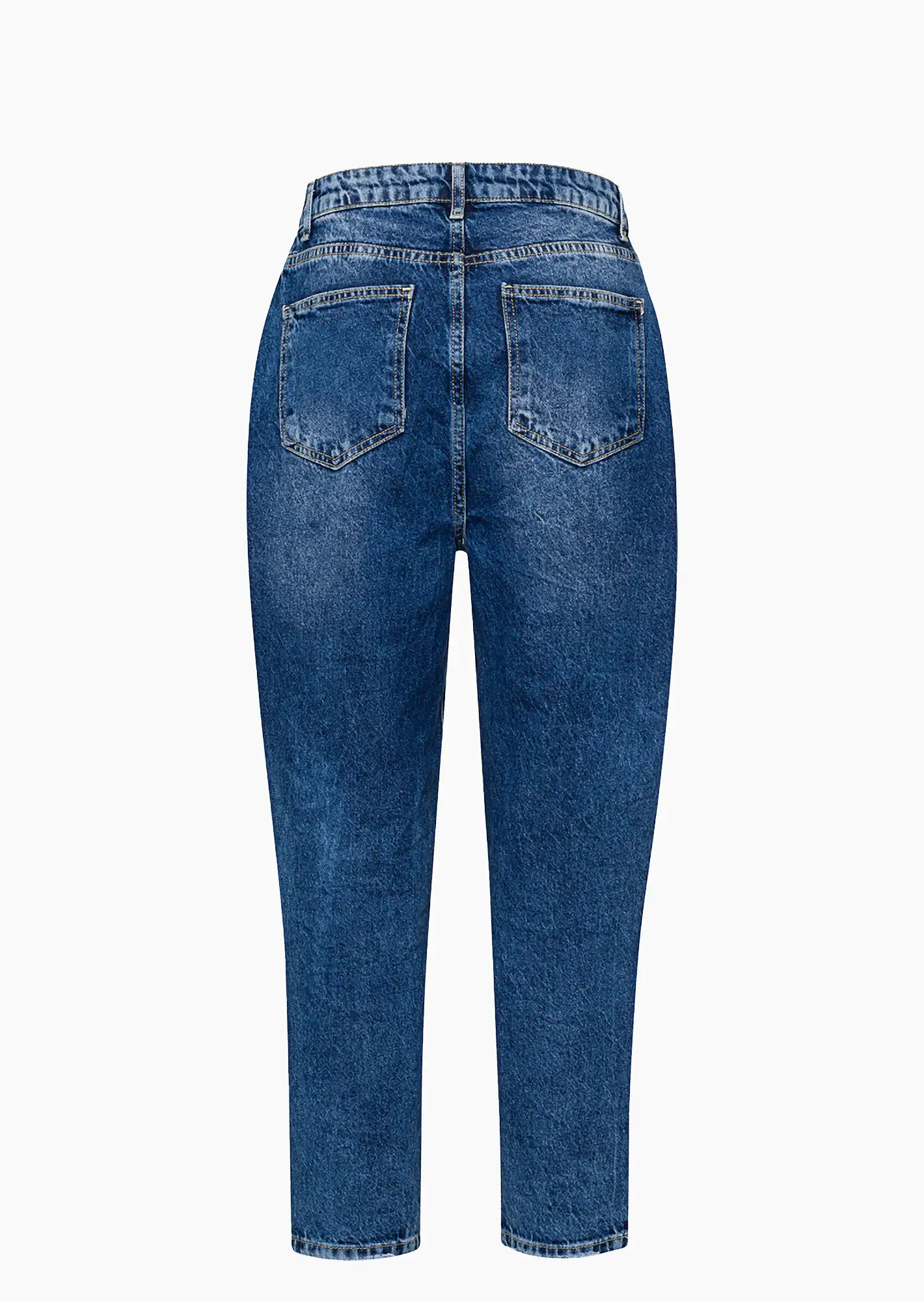stylische MOM-Jeans, blue denim
