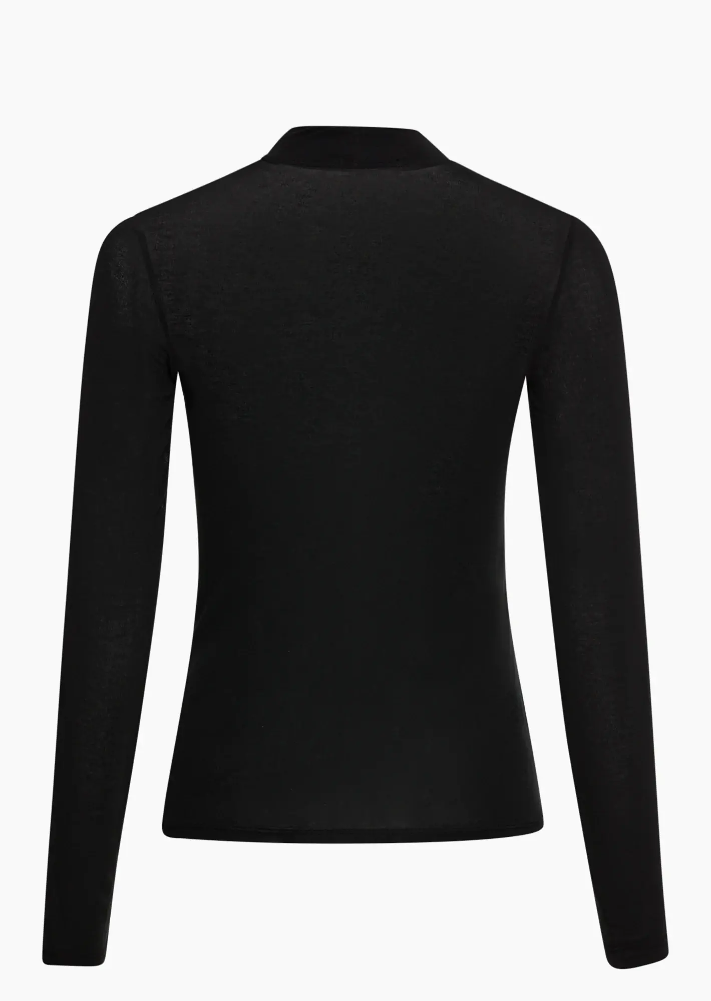 elegantes Shirt mit Turtleneck, schwarz