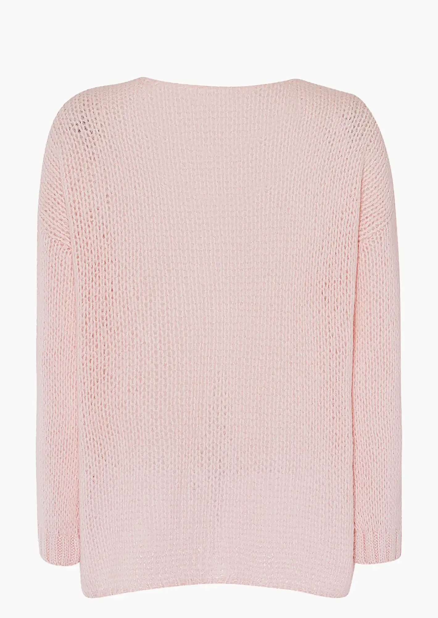 Pullover in Grobstrick, rosenholz