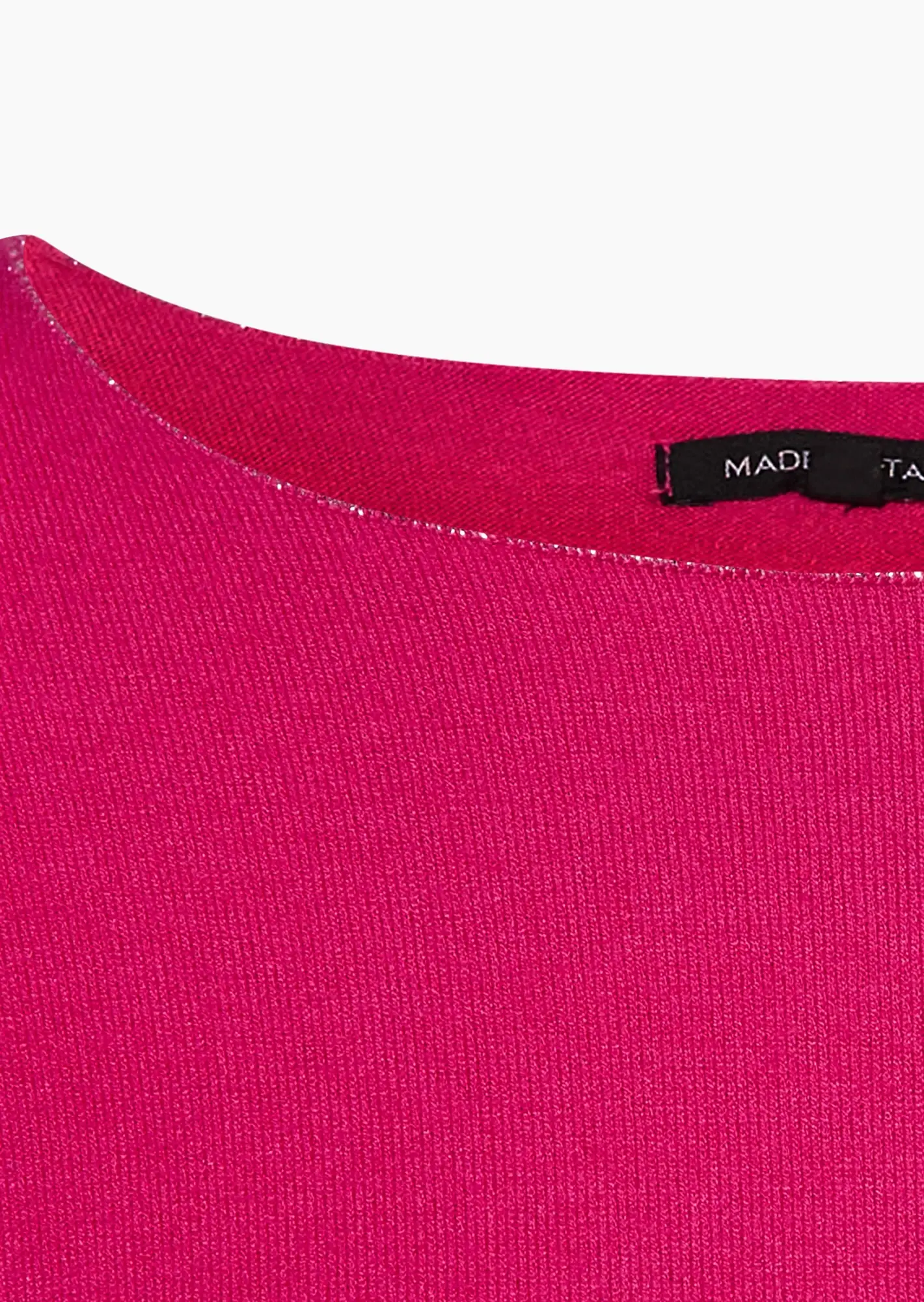 Langarmshirt in Feinstrick, pink