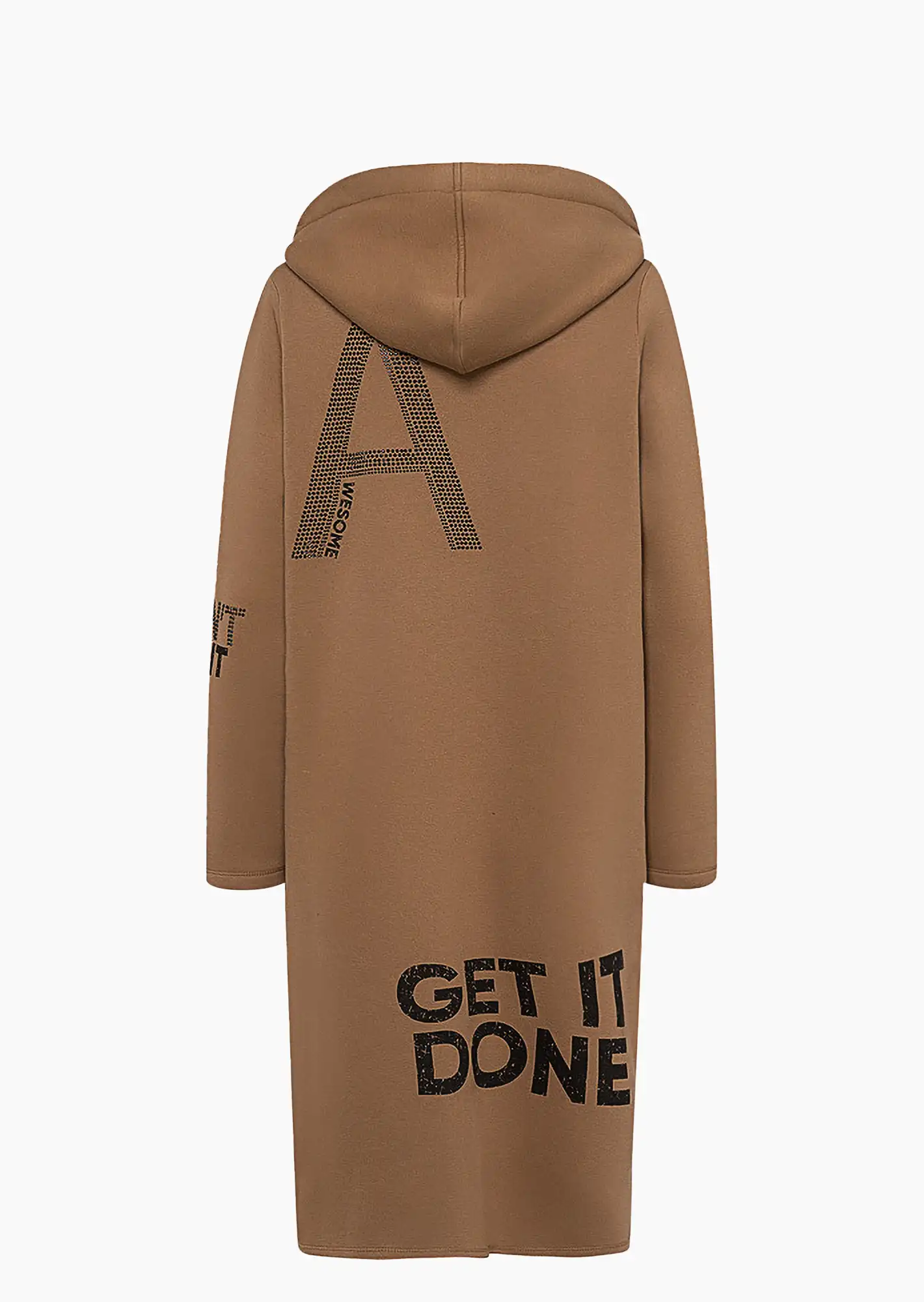 Mantel 'Do it with Love', cappuccino