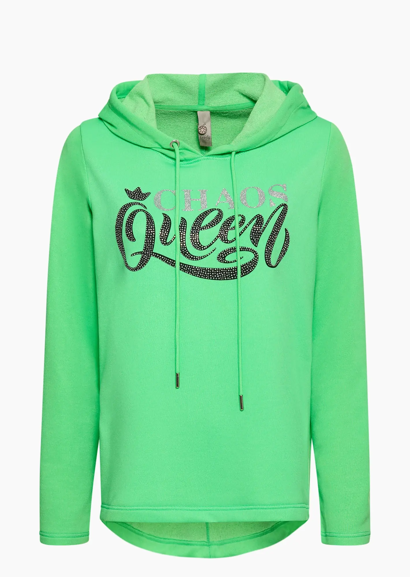 Sweatpullover 'Chaos Queen', neongrün