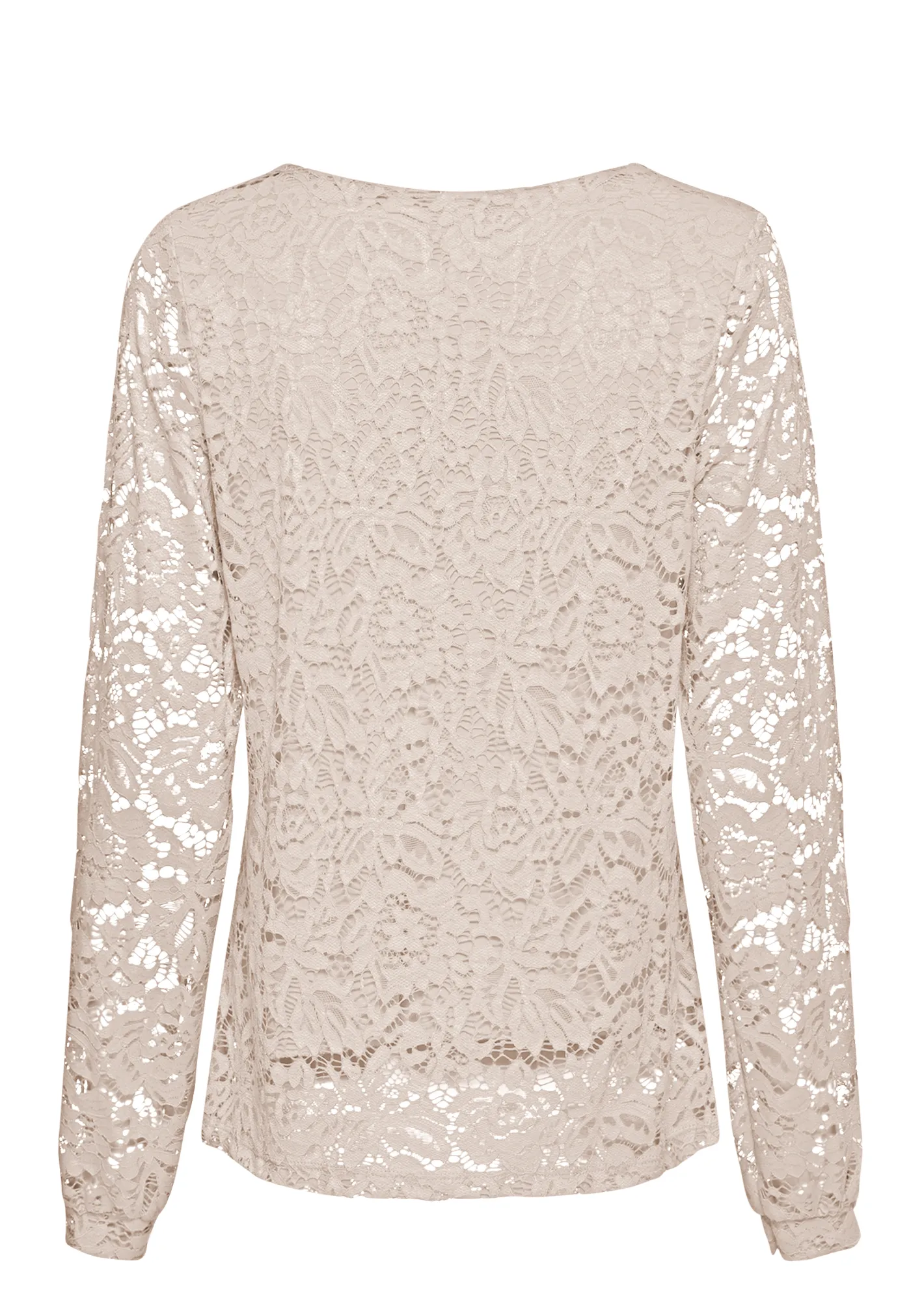 Blusenshirt Alloverspitze, crema