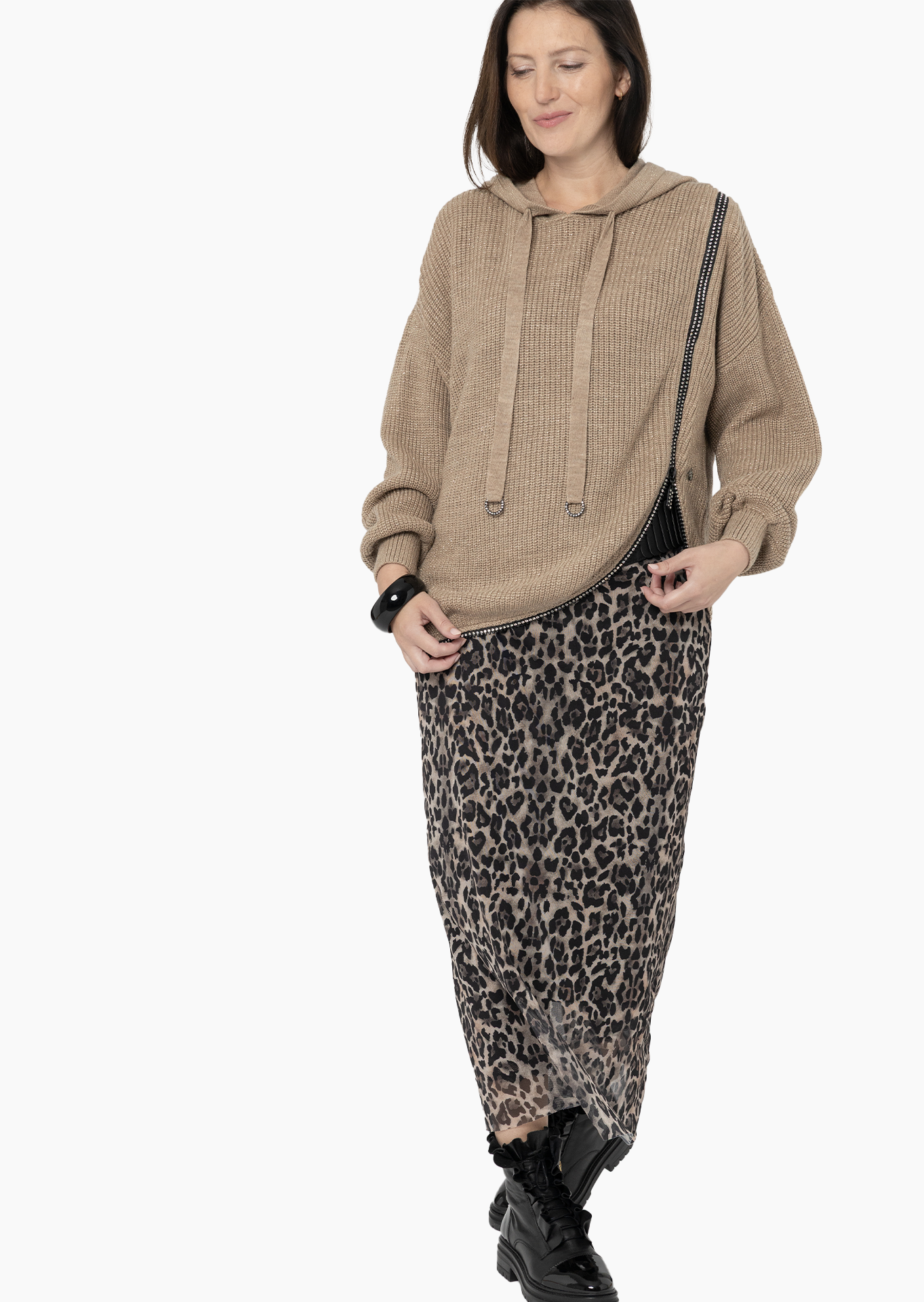 Rock 'Leo', crema-schwarz