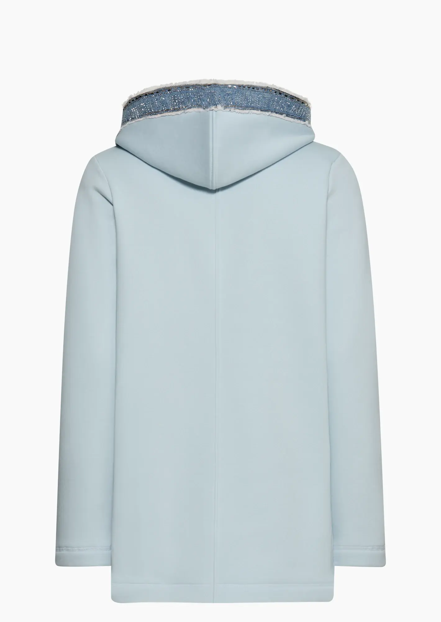 Sweatpullover mit Denim, eiskristall