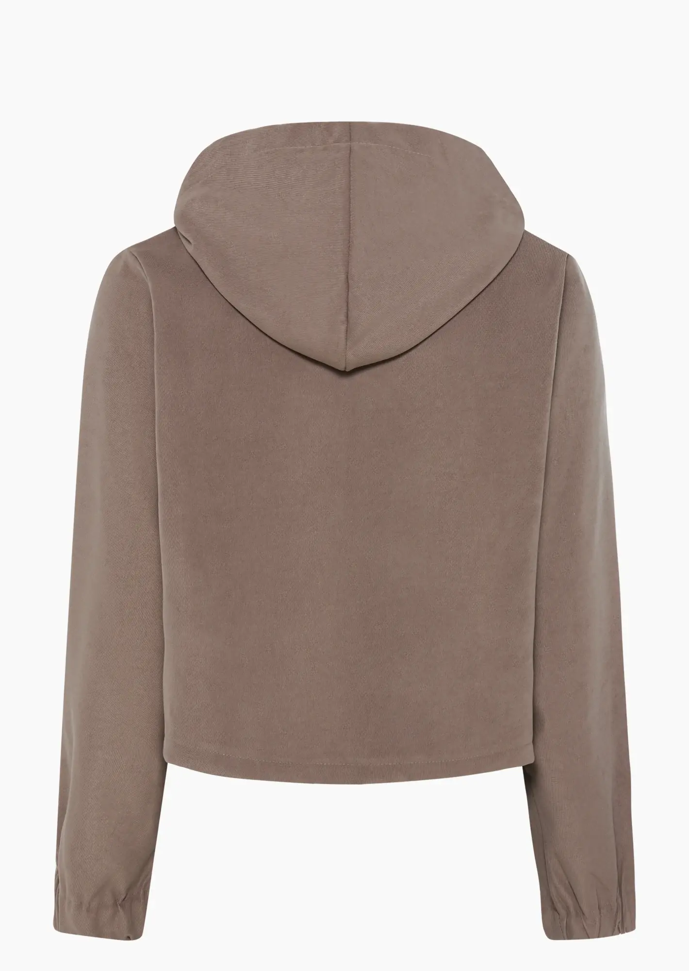 kurze Jacke in Cord-Optik, taupe