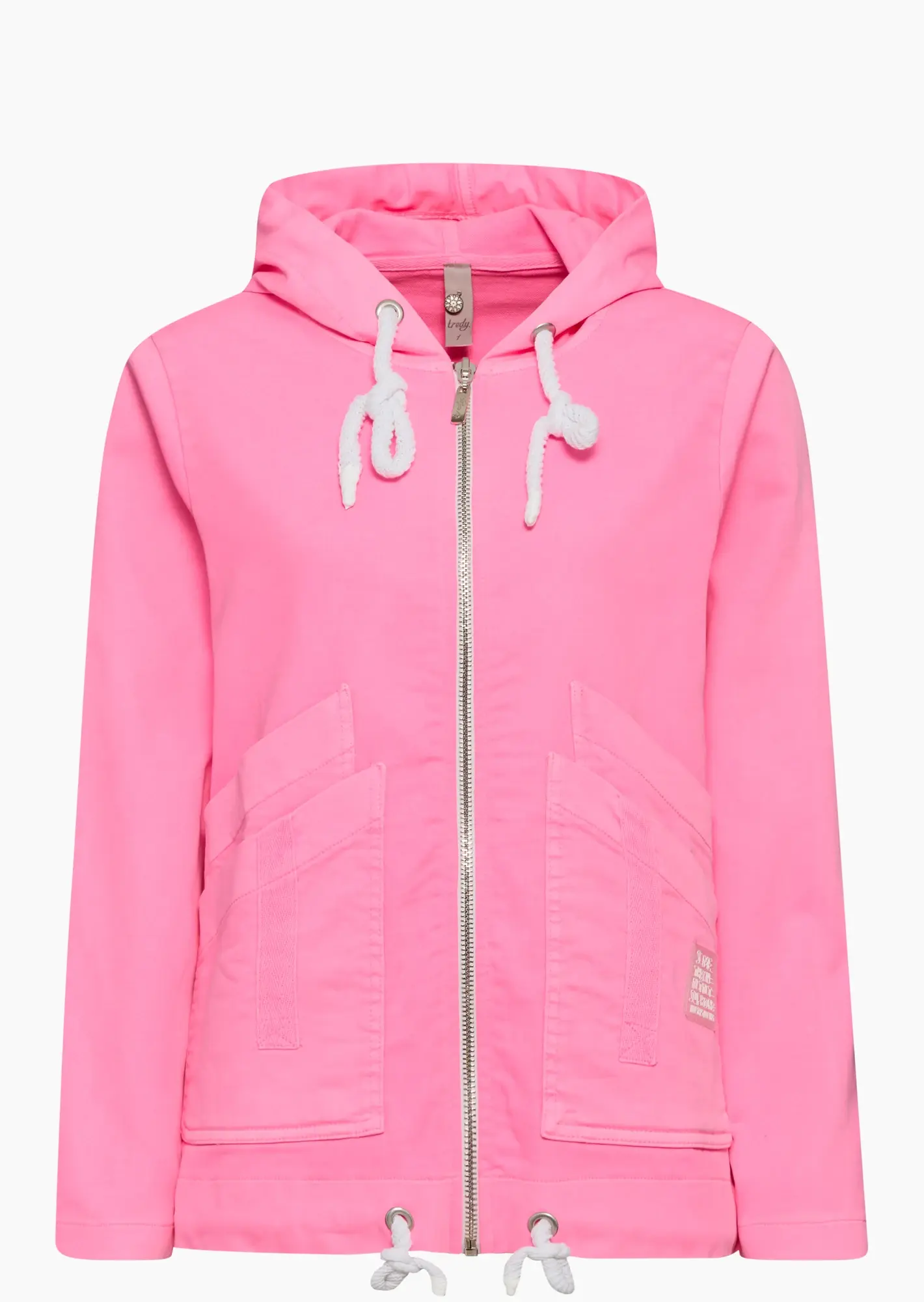 stylische Jacke, neonpink