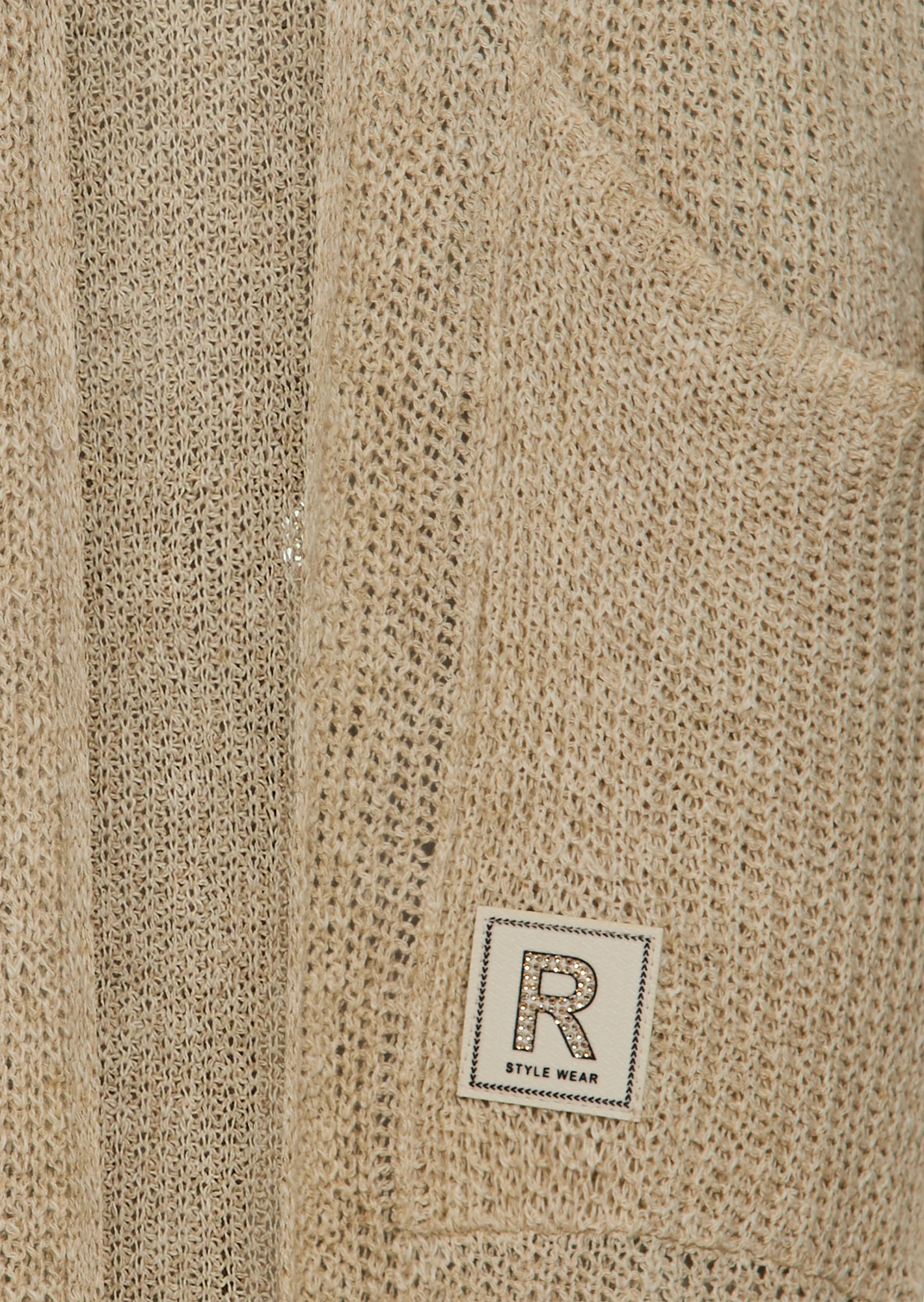 Strickmantel, sand-melange