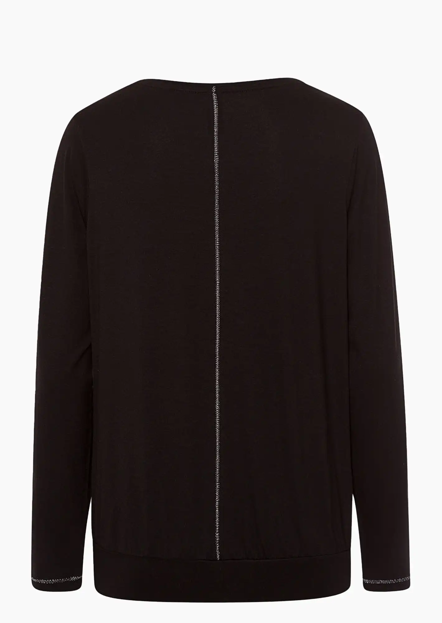 Langarmshirt 'Fashion', schwarz