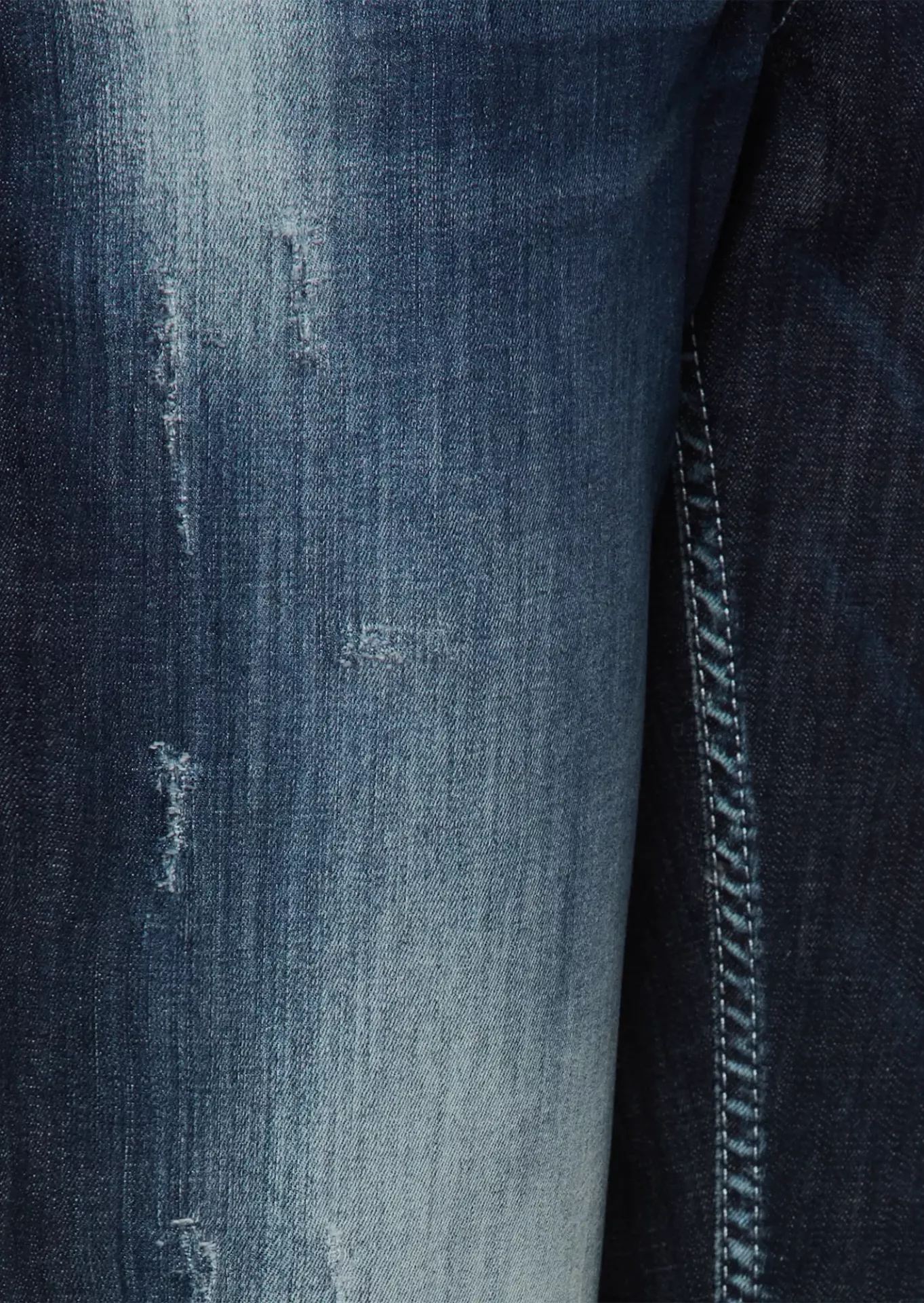 Jeans Straight Leg, dark blue denim