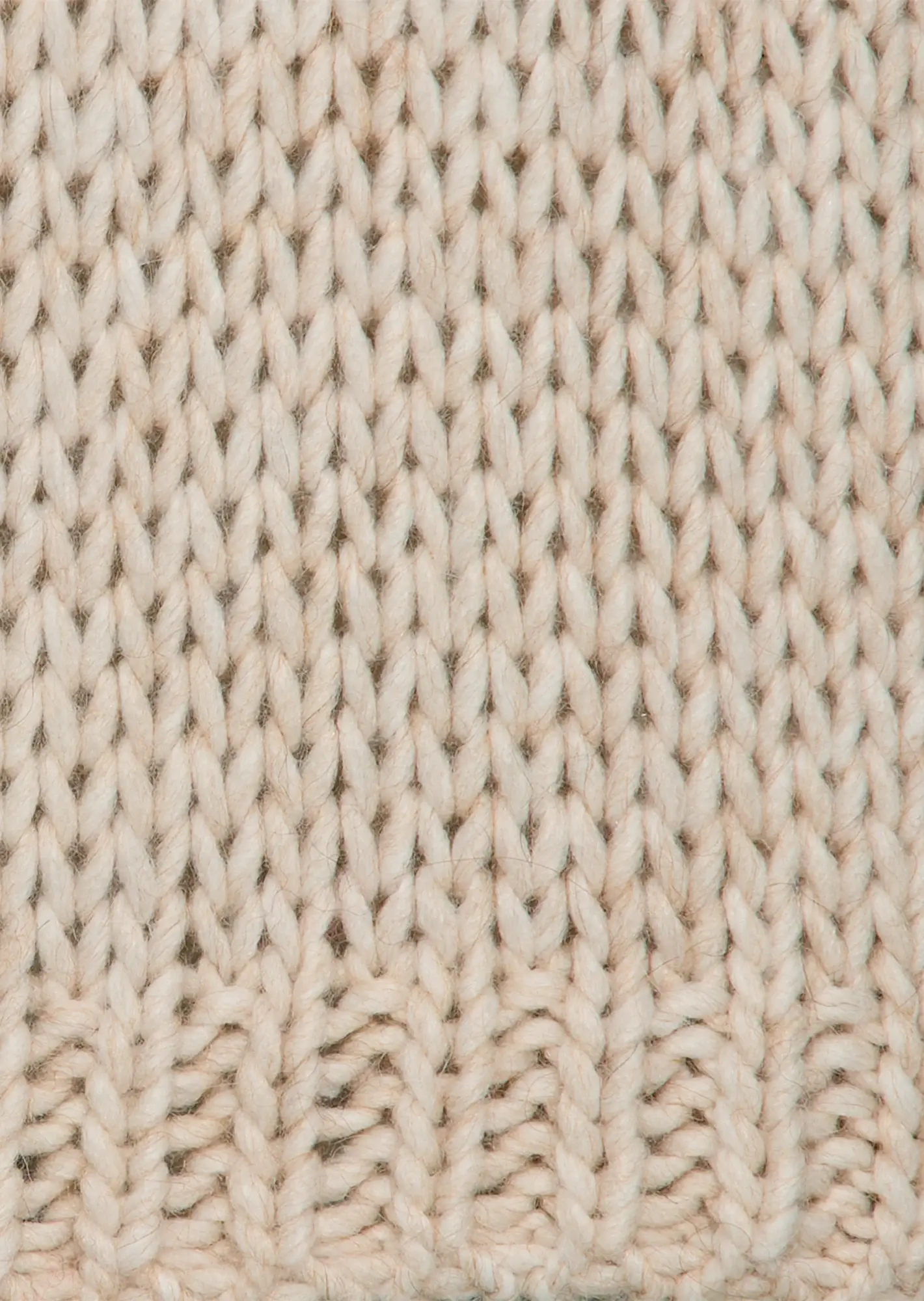 stylischer Strickpullover, crema