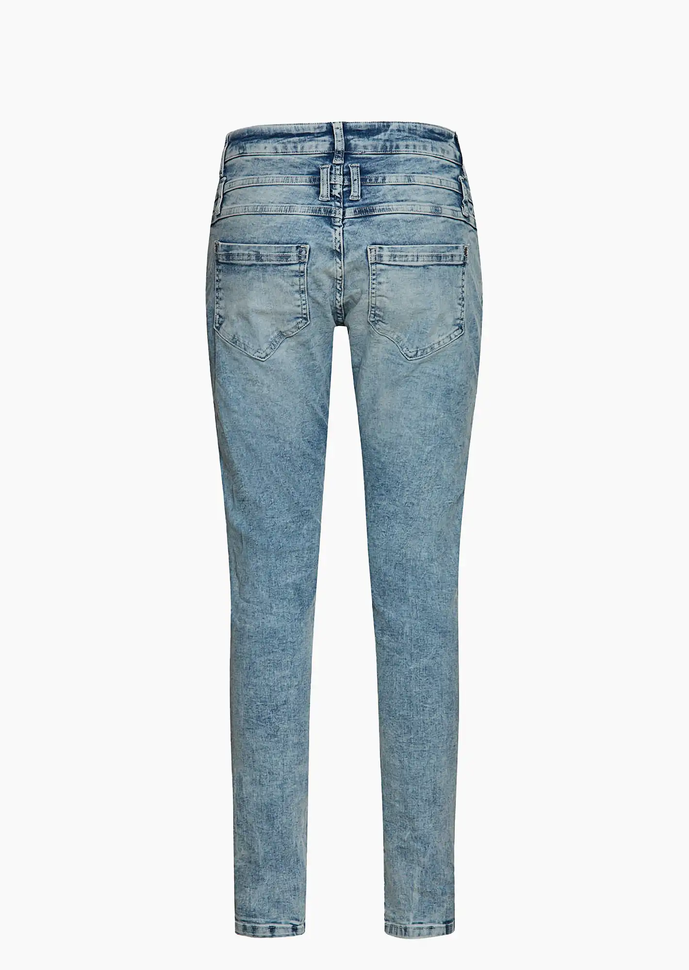 Jeans mit Highlights, bleached denim