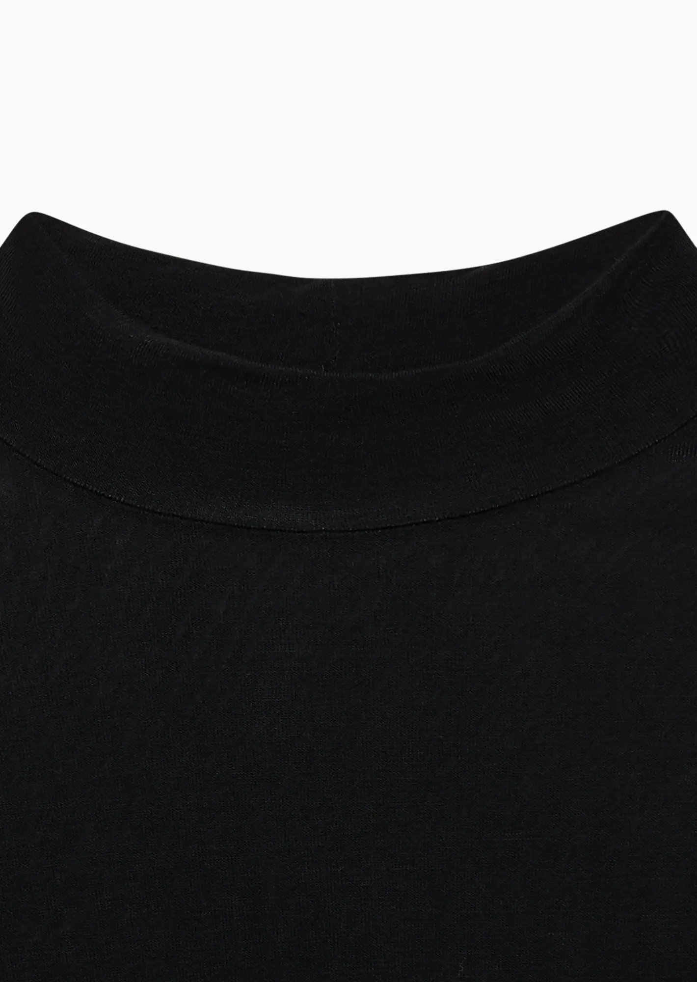 elegantes Shirt mit Turtleneck, schwarz