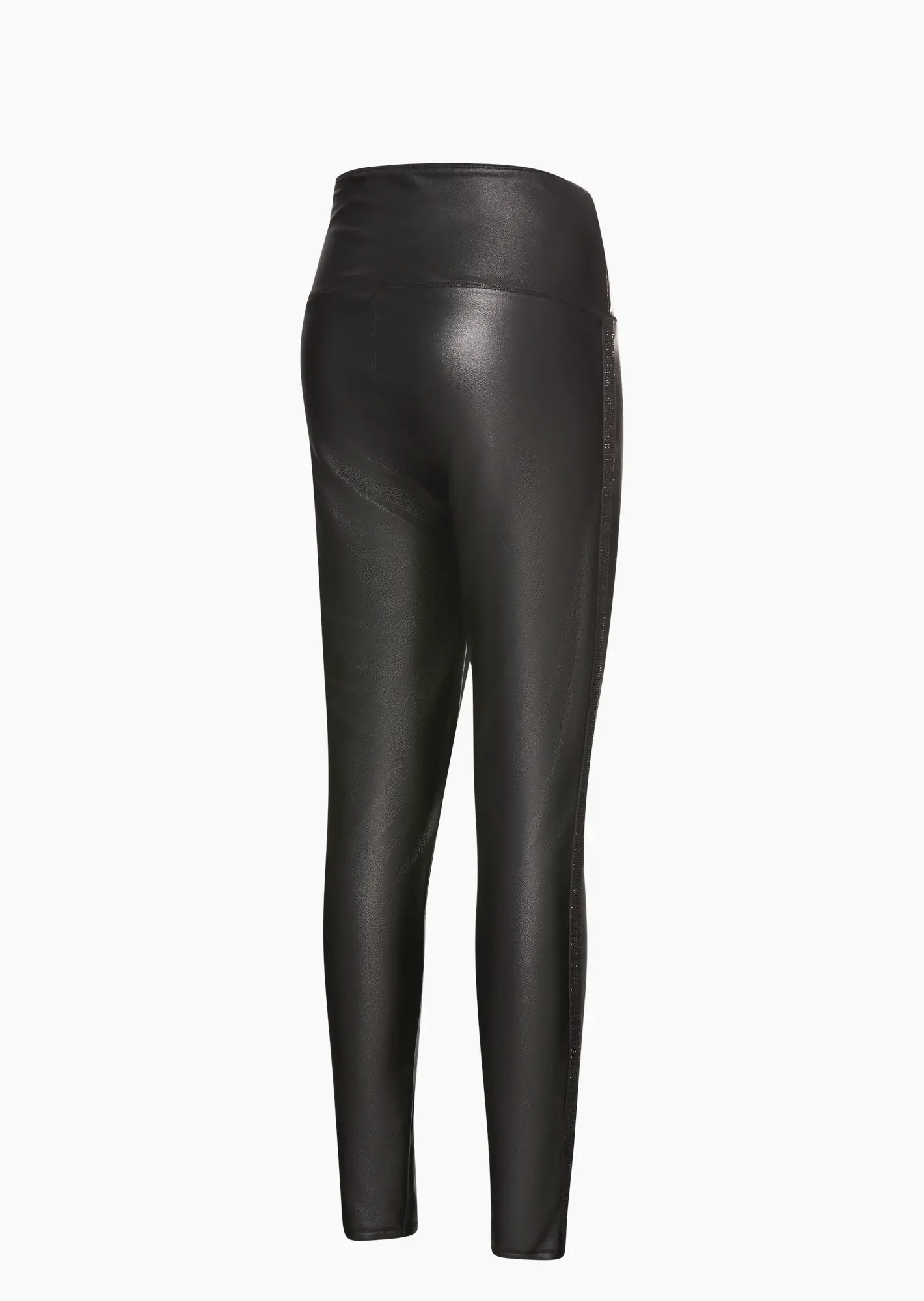 Leggings mit Galonstreifen, schwarz