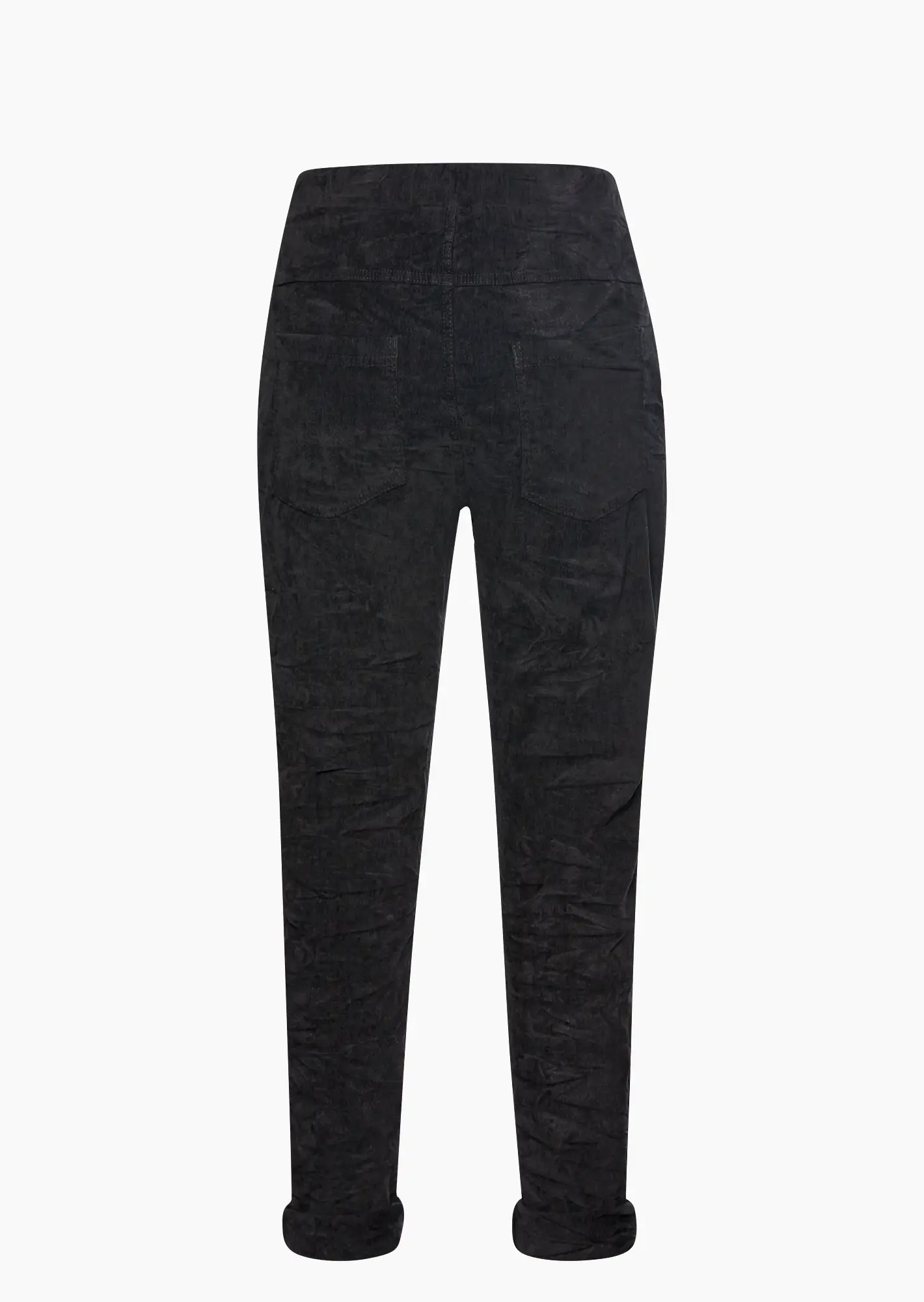 Joggpants in Cord-Optik, schwarz