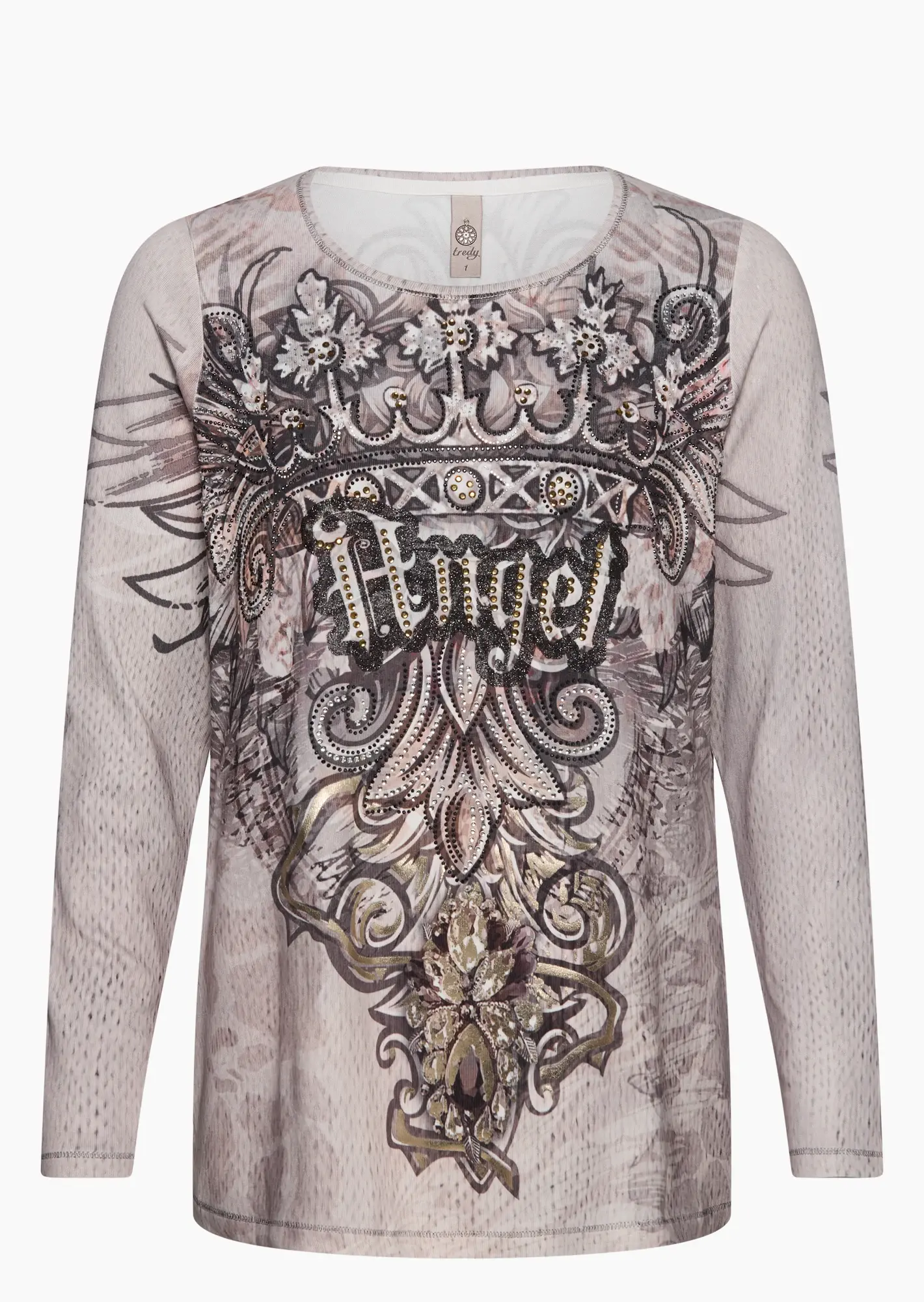 Langarmshirt 'Angel', treibholz