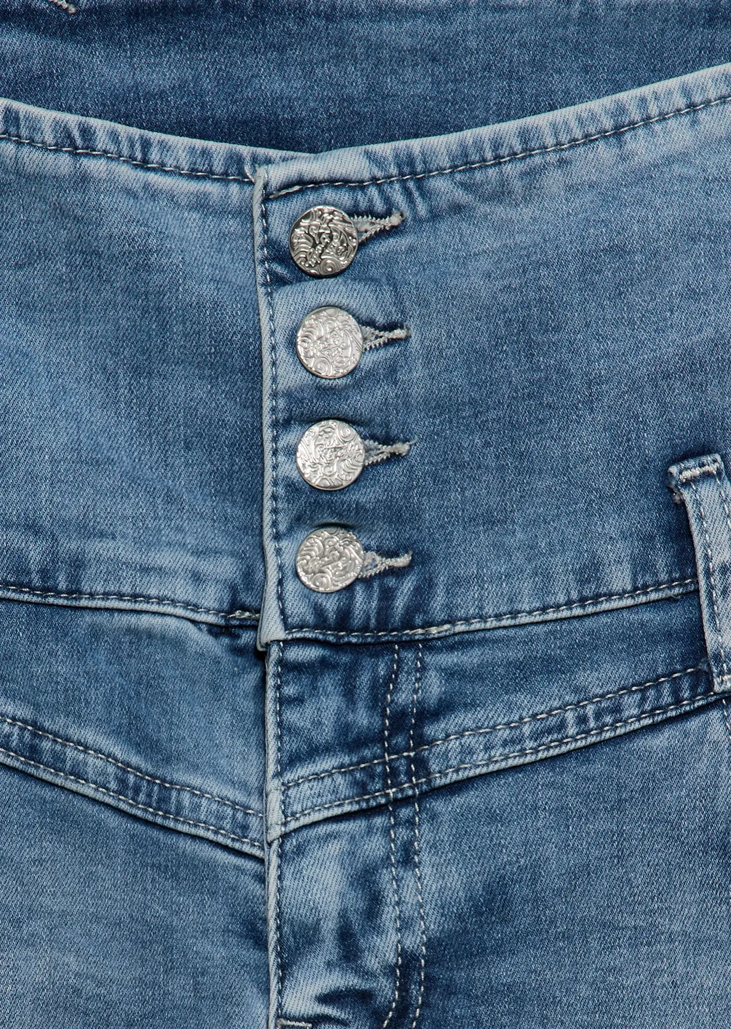 High Waist Wide Leg Jeans, light blue denim