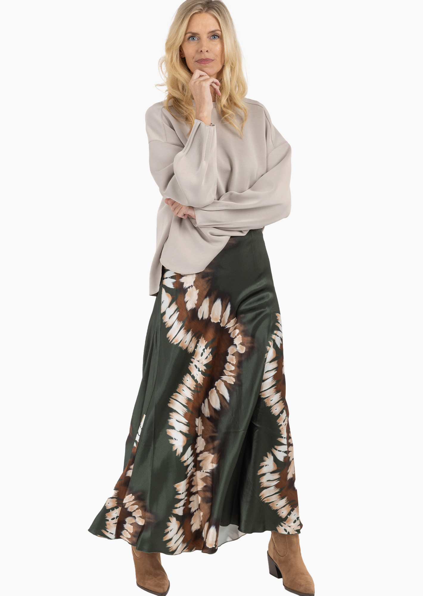 stylischer Rock, oliv