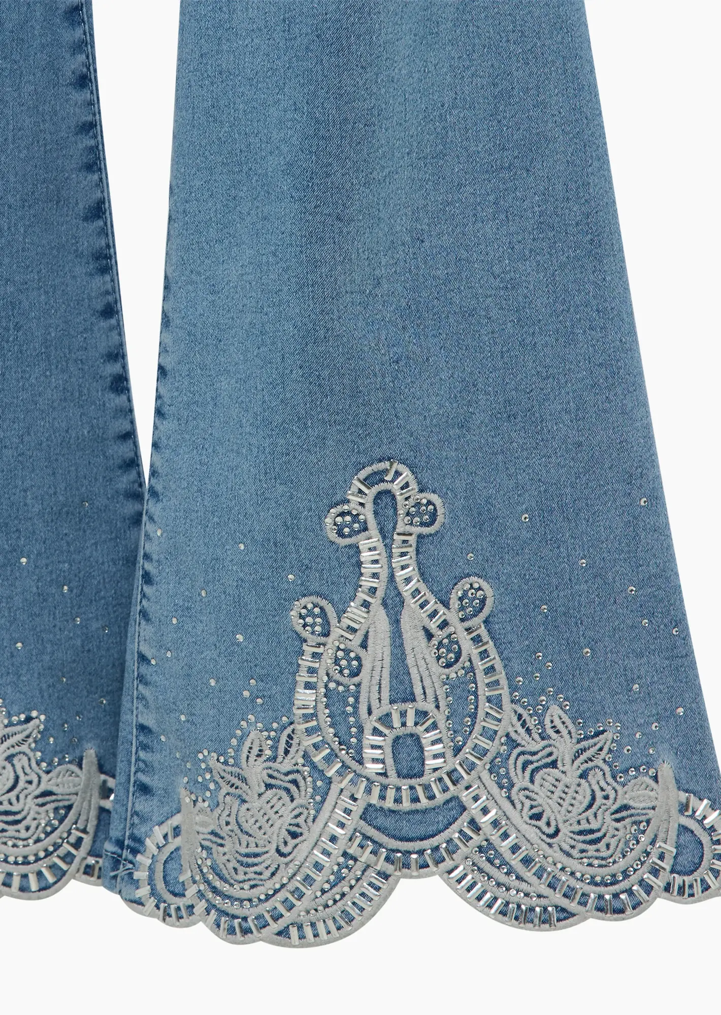 Jeggings im Bootcut-Style, blue denim