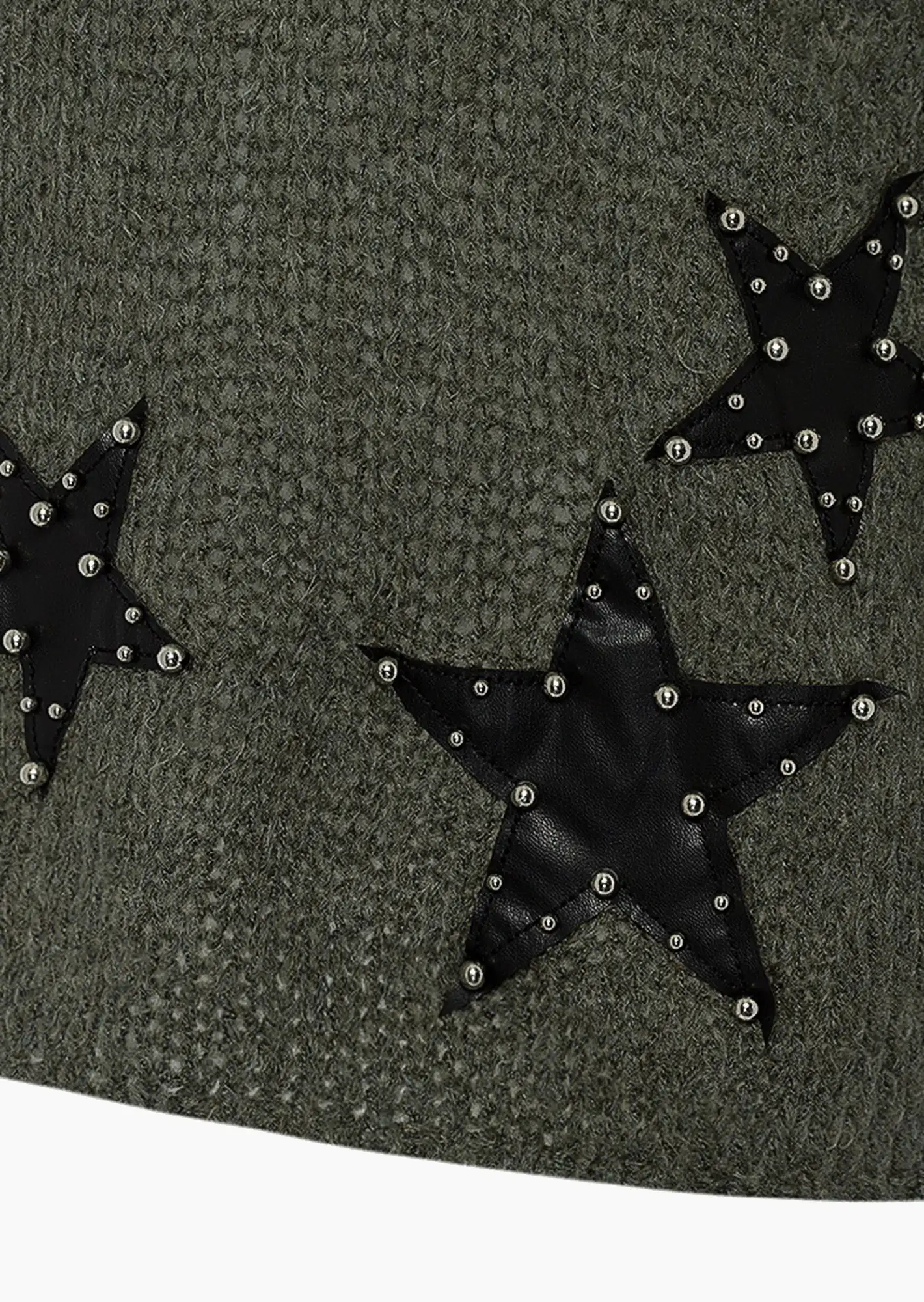 Strickpullover 'Sterne', oliv