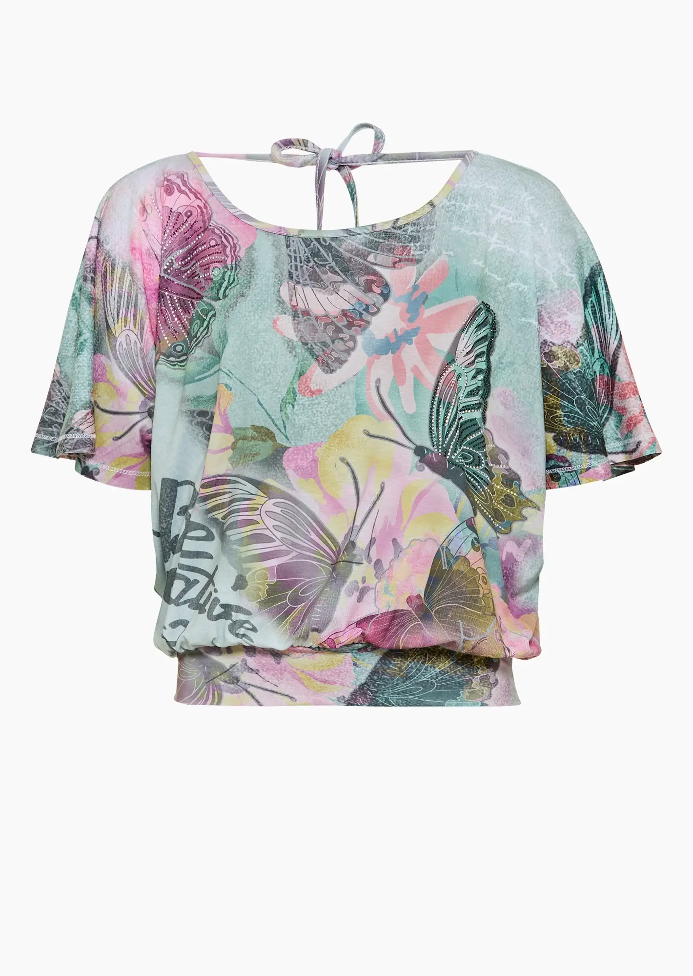 Shirt im Fledermausschnitt, salbei