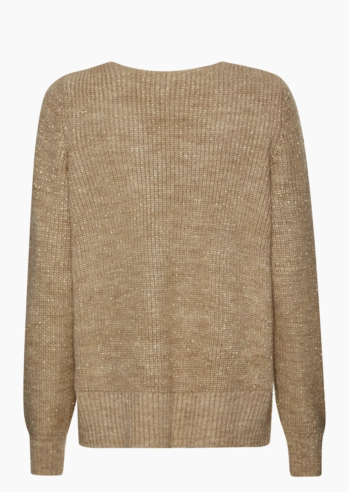 Strickpullover mit Glitzer, pepper