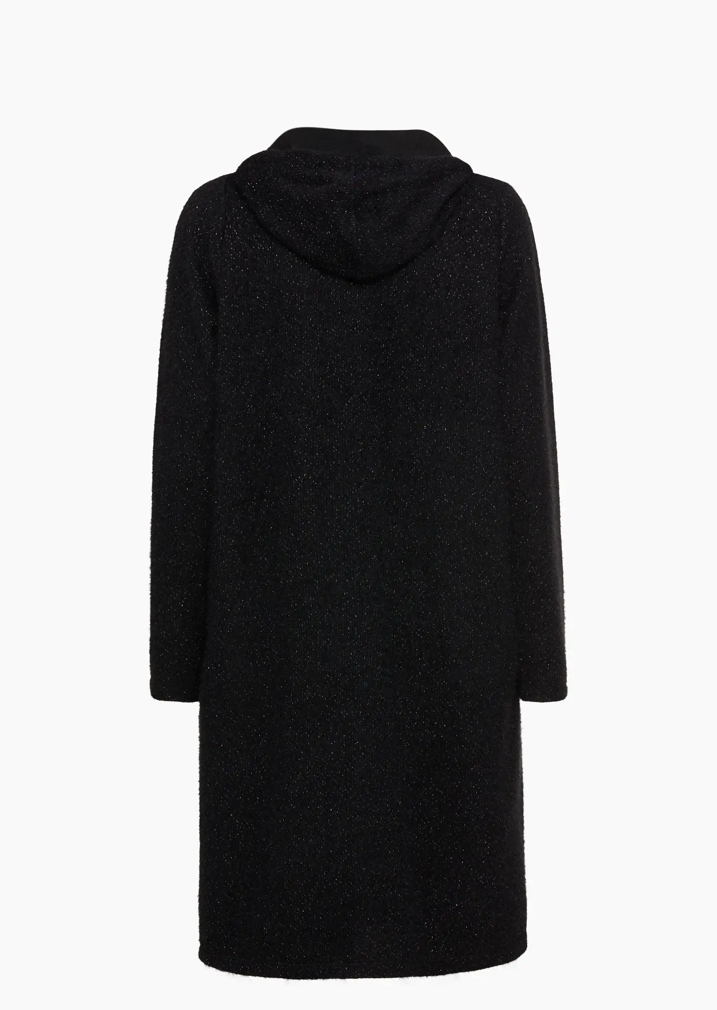 Mantel mit Glitzereffekten, schwarz