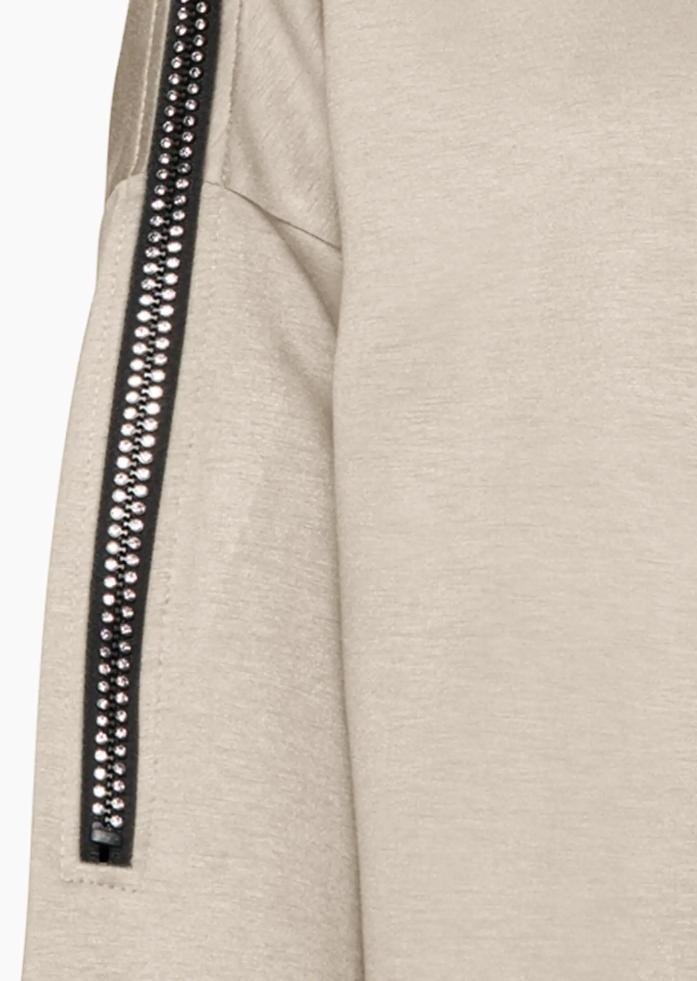 Sweatpullover mit Glitzerhighlight, crema