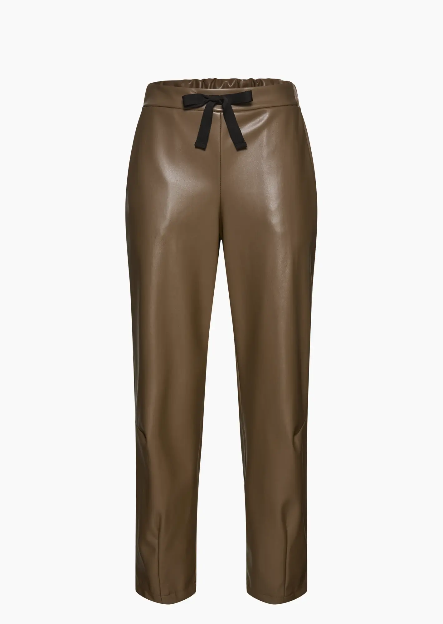 Pants in Leder-Optik, pepper