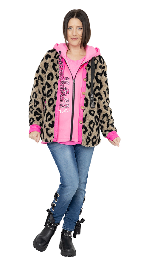 Leo, Denim mit Farbflash