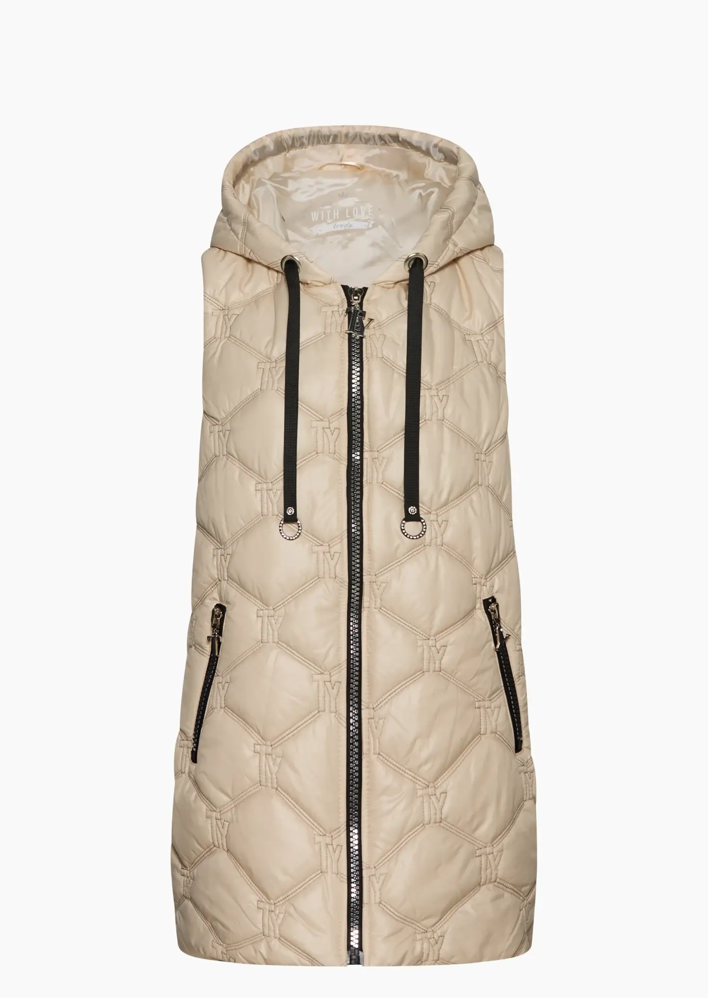 Steppweste 'TY', crema