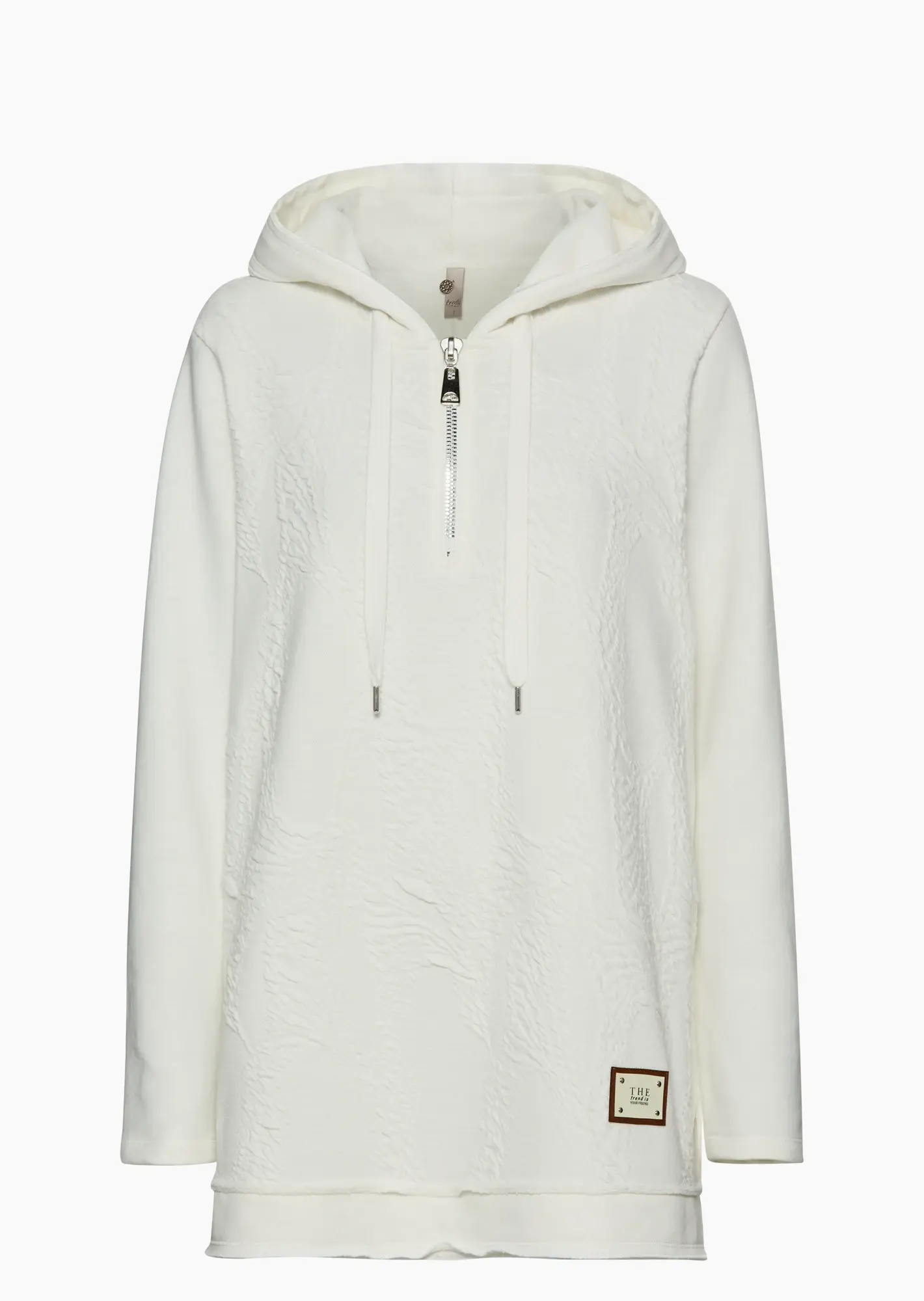 Sweatpullover mit Struktur, offwhite