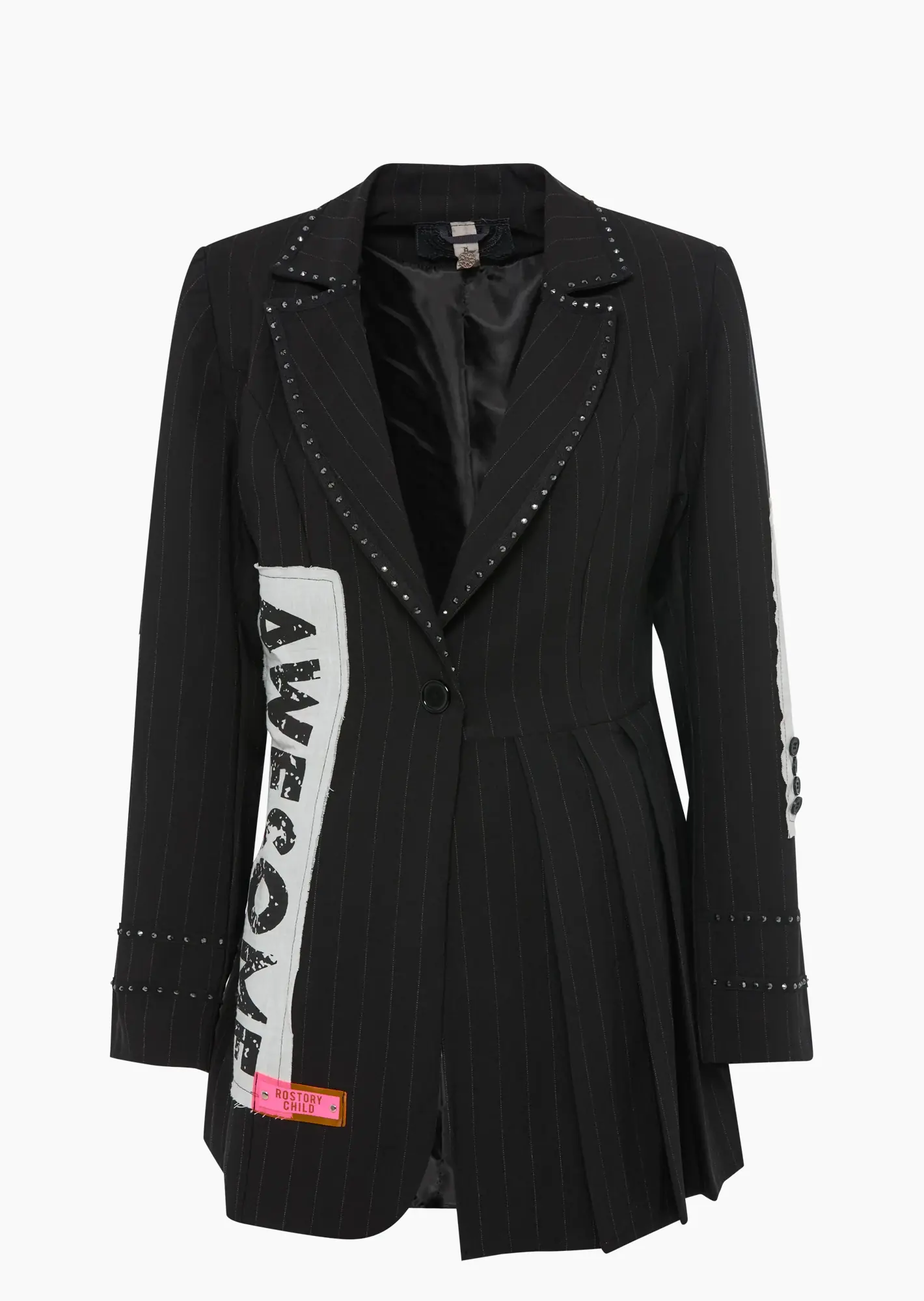 Nadelstreifenblazer 'You', schwarz