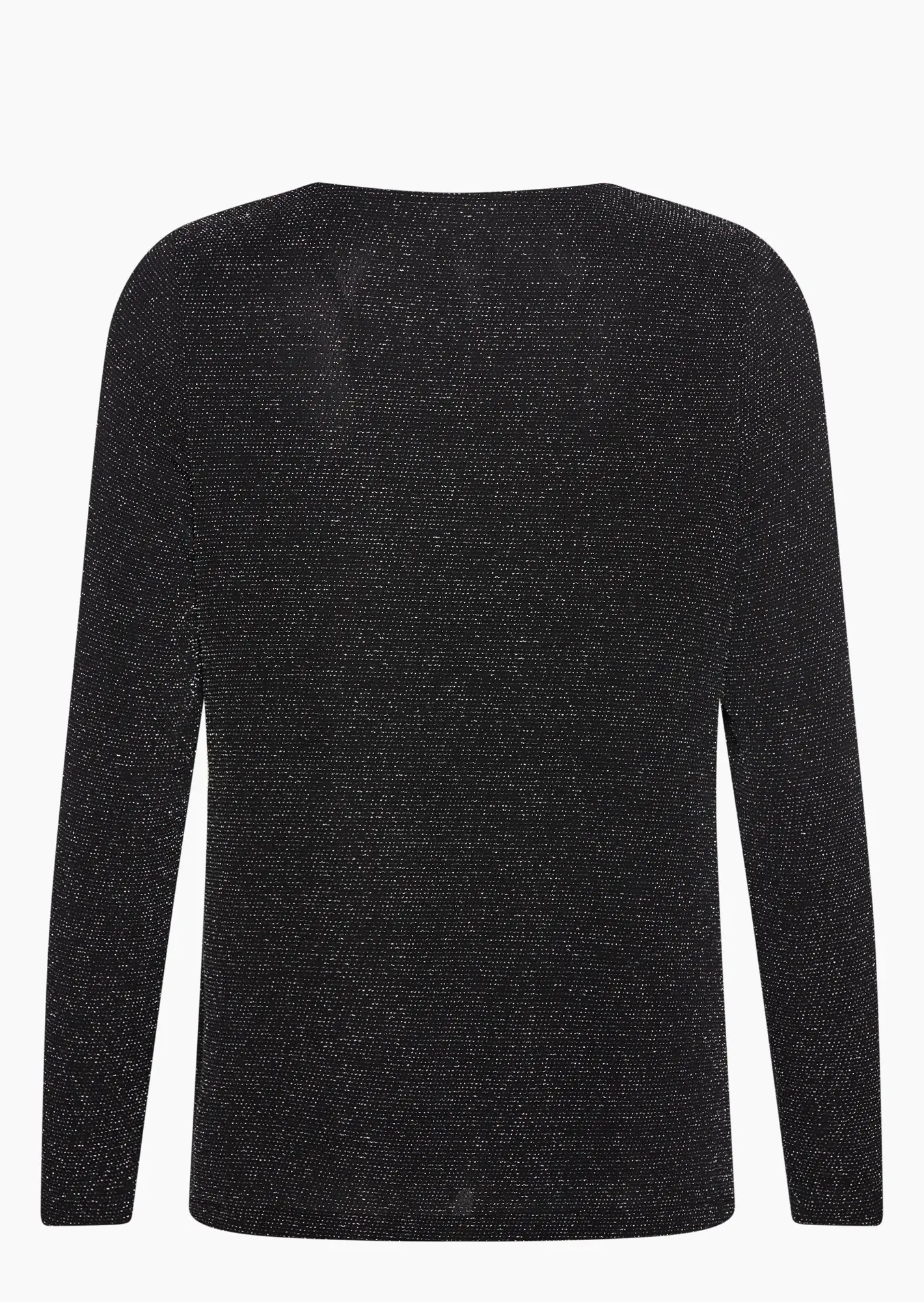 stylisches Shirt mit Glitzer, schwarz