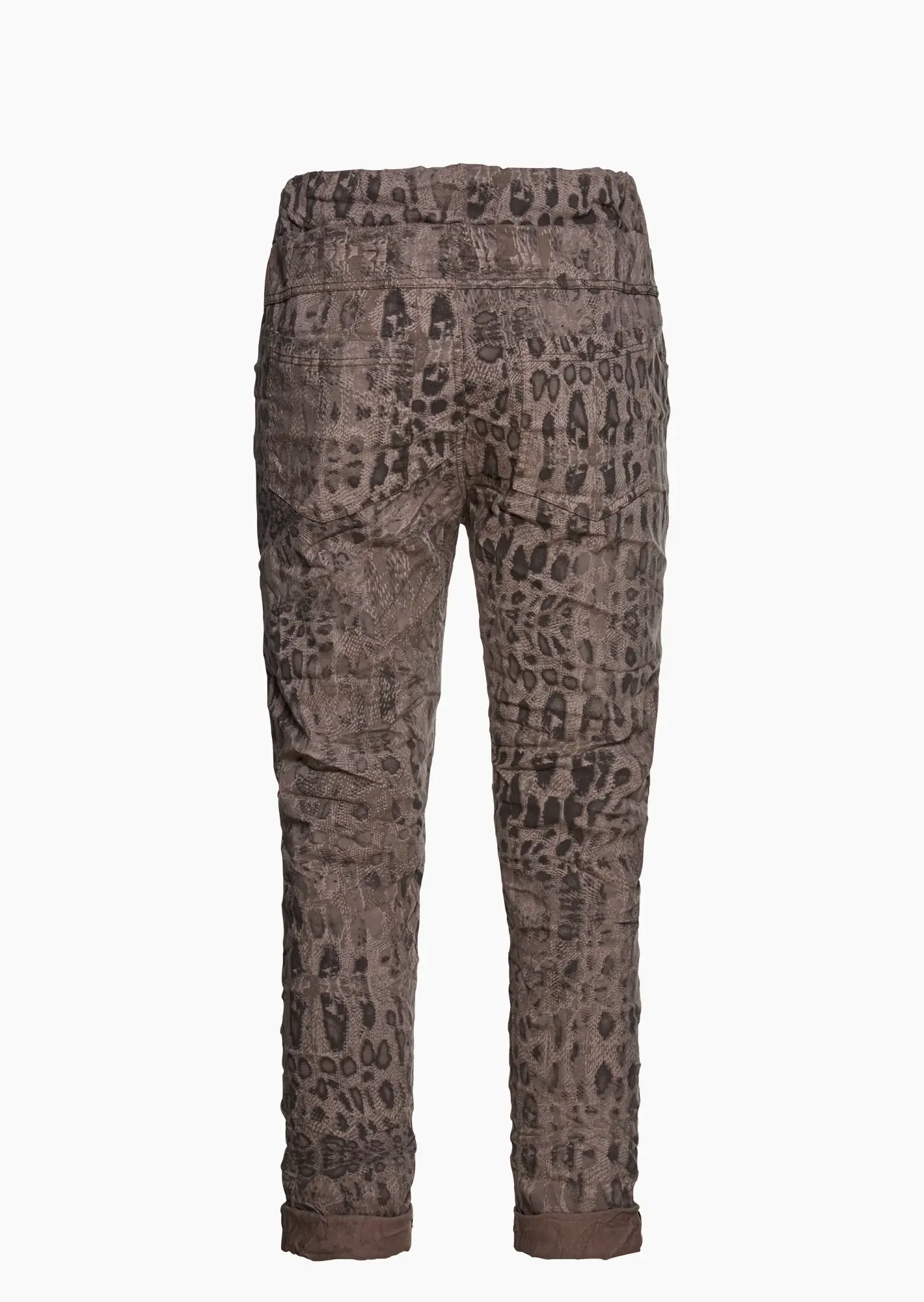 Joggpants im Alloverprint, taupe