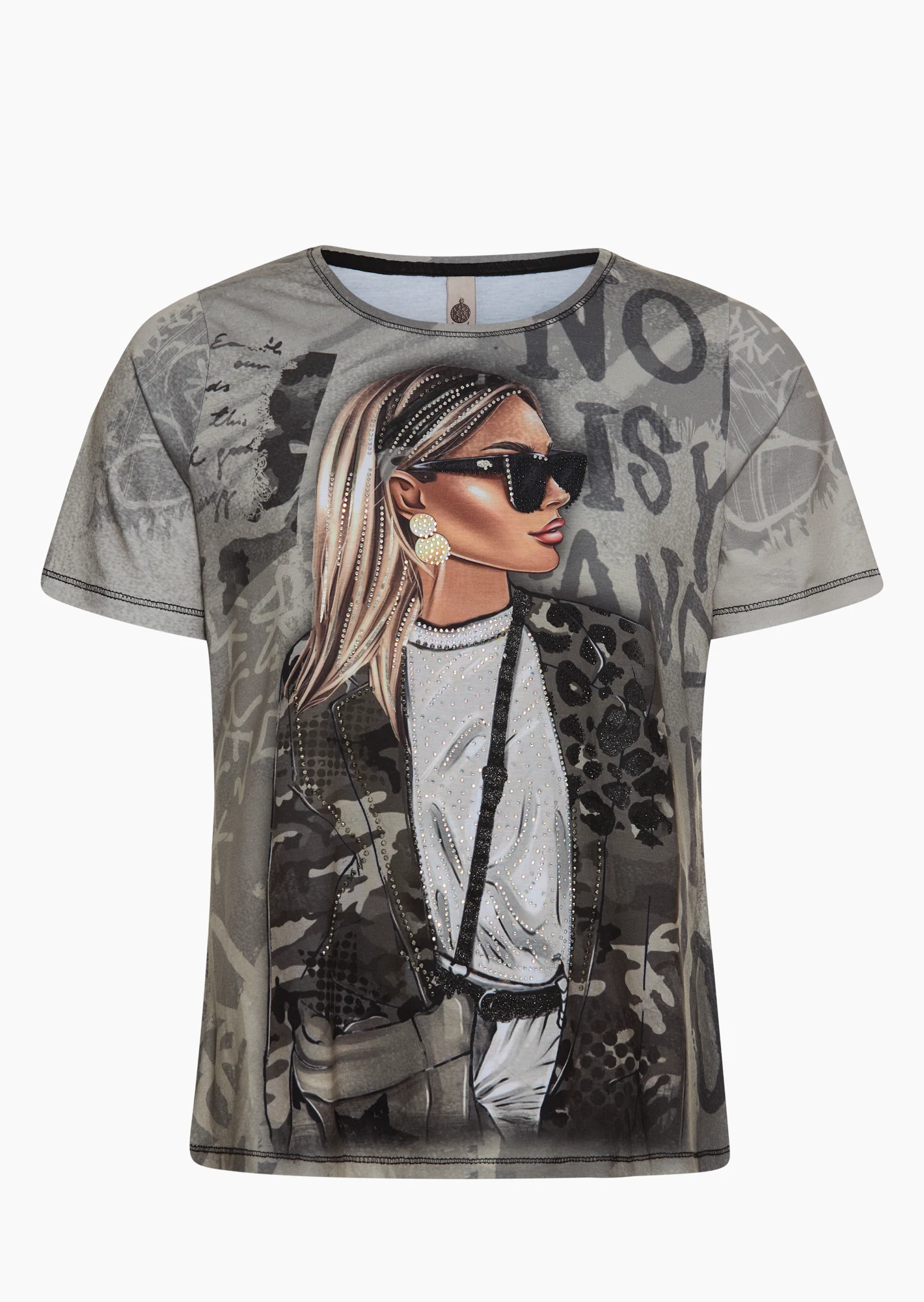 stylisches Shirt, oliv