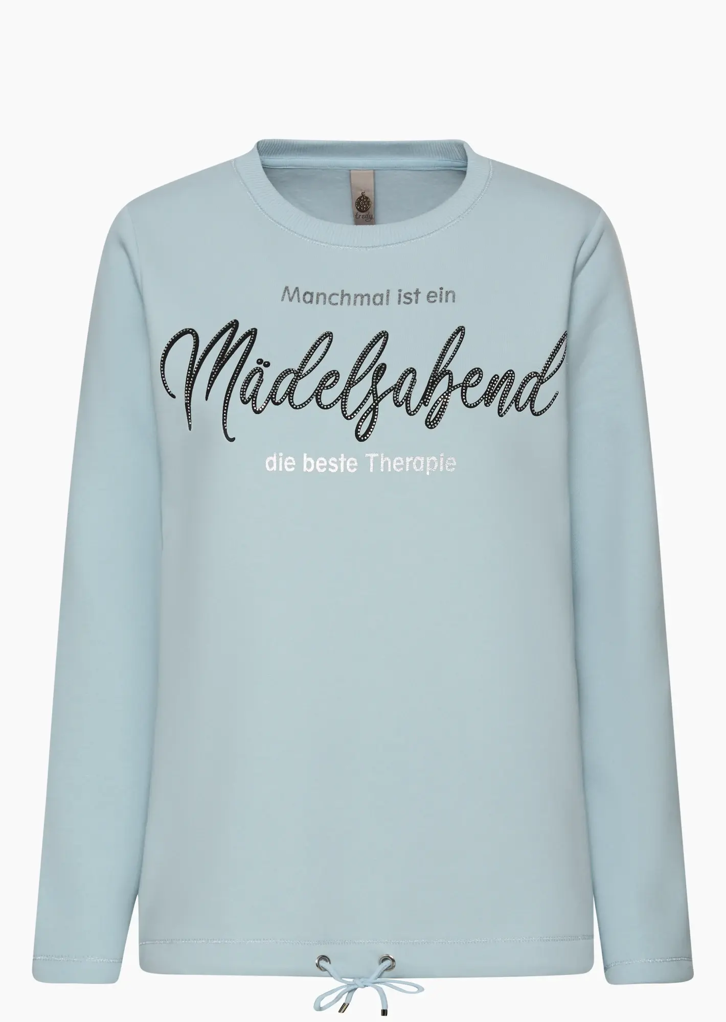 Sweatpullover 'Mädelsabend', eiskristall