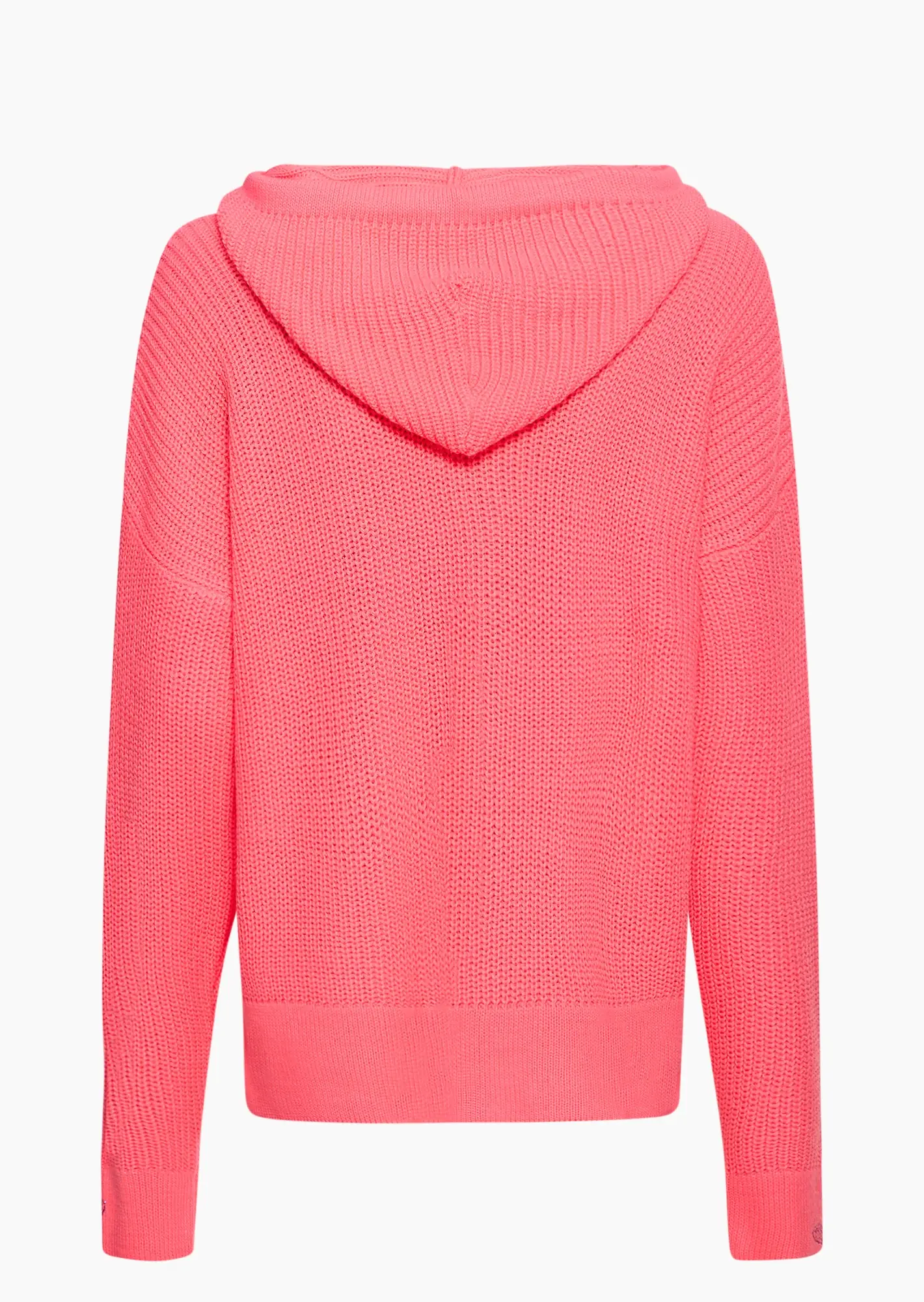 Strickpullover 'Einzelstück', neon lobster