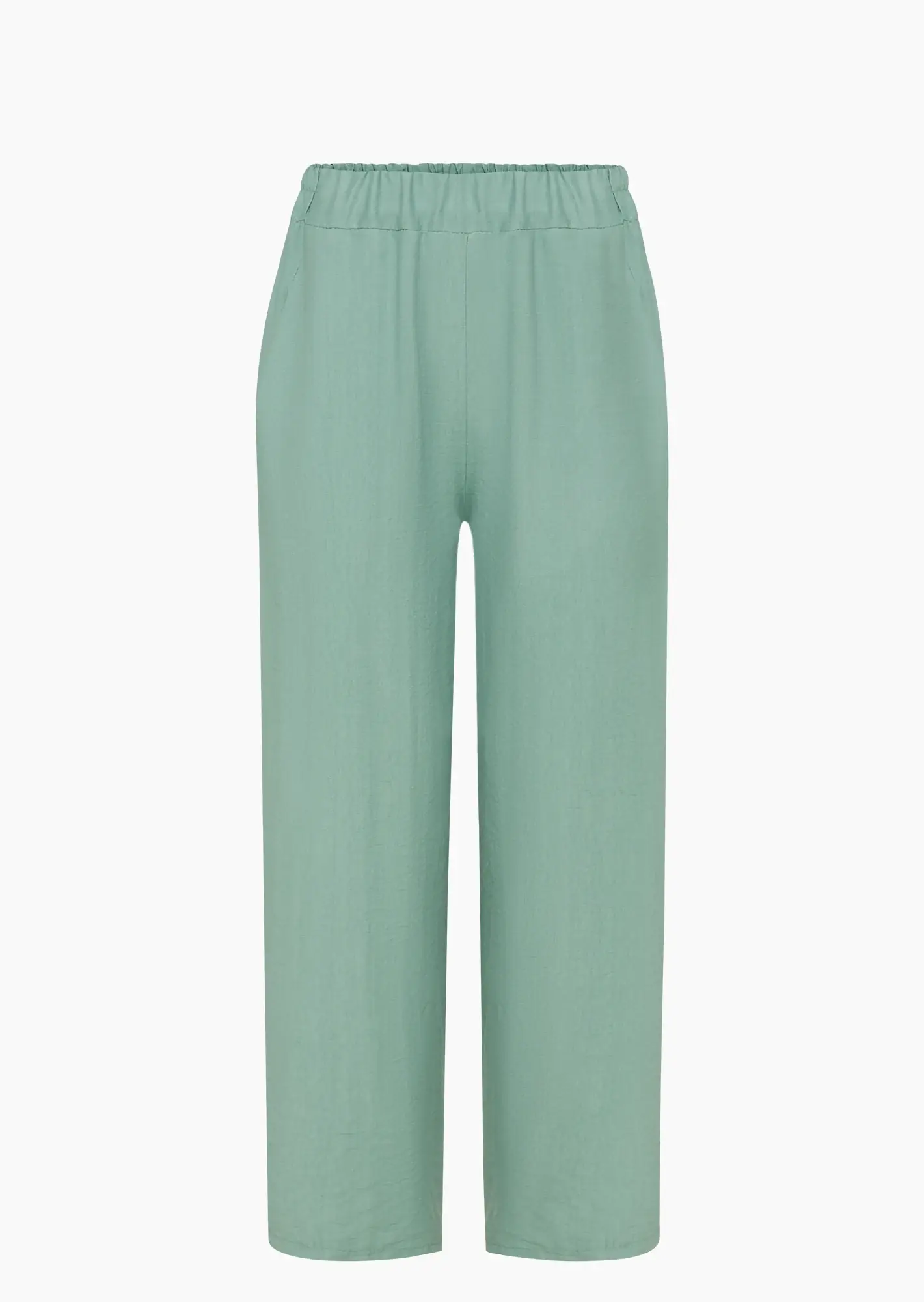 Luftige Wide Leg Hose, misty green
