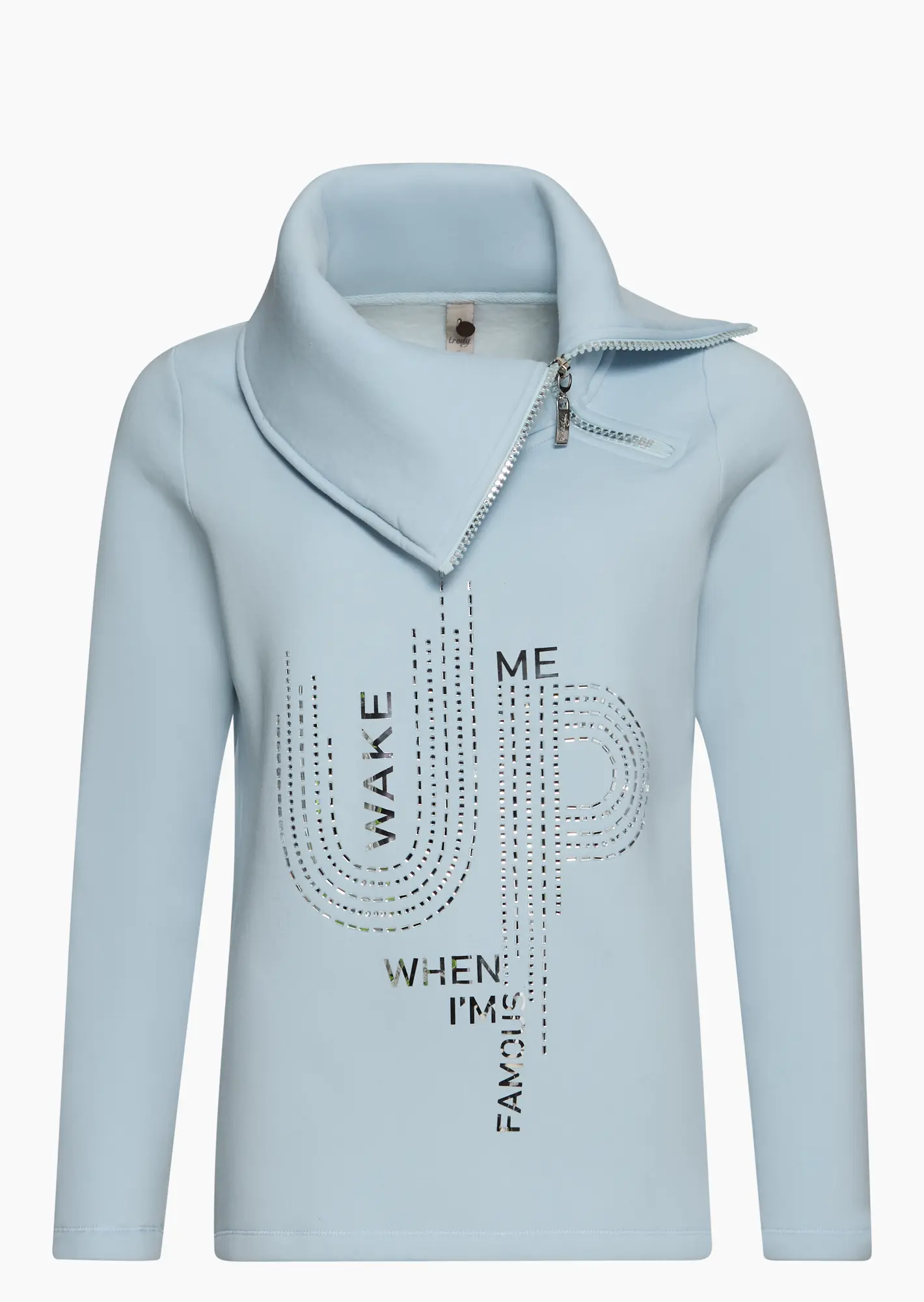 Sweatpullover 'FAMOUS', eiskristall