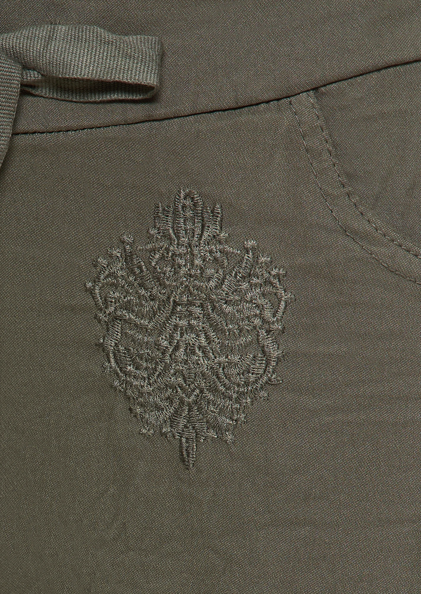 Joggpants mit Stickerei, khaki