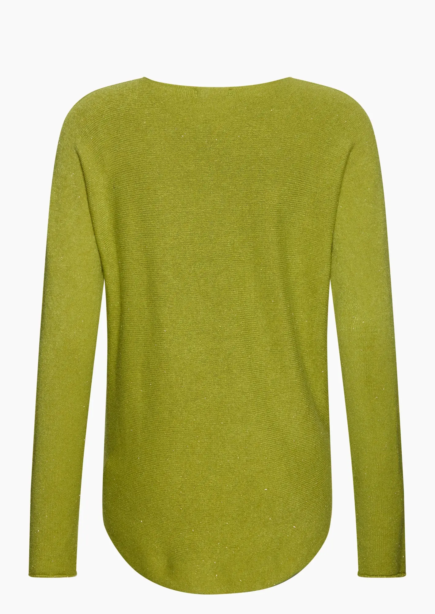 feingestrickter Pullover 'Glitzer', pistazie