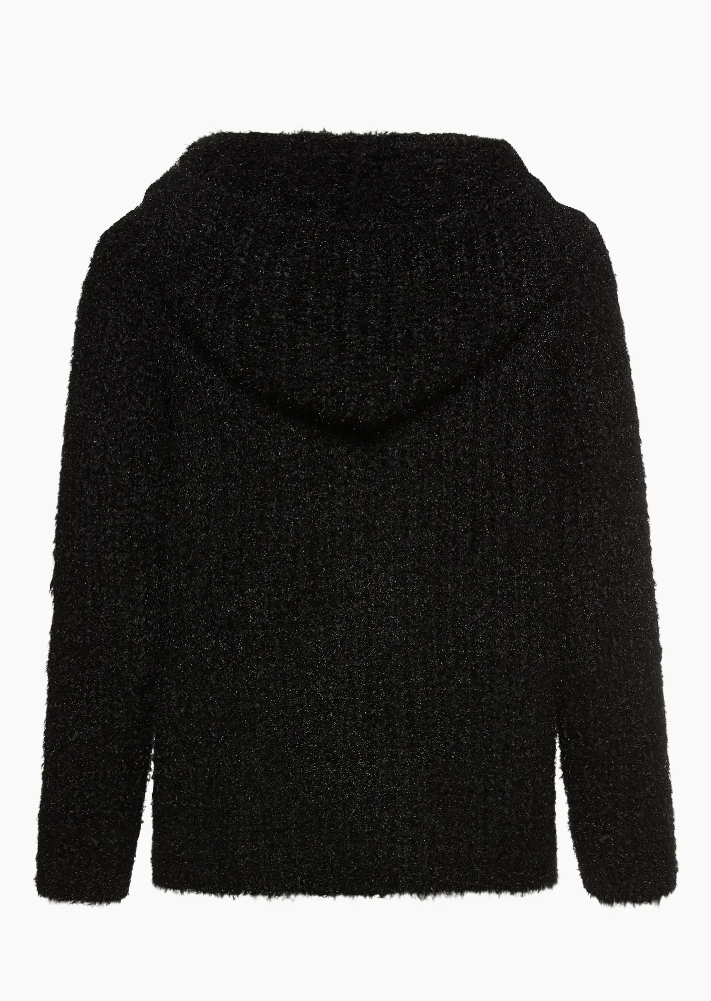 kuschelige Strickjacke, schwarz