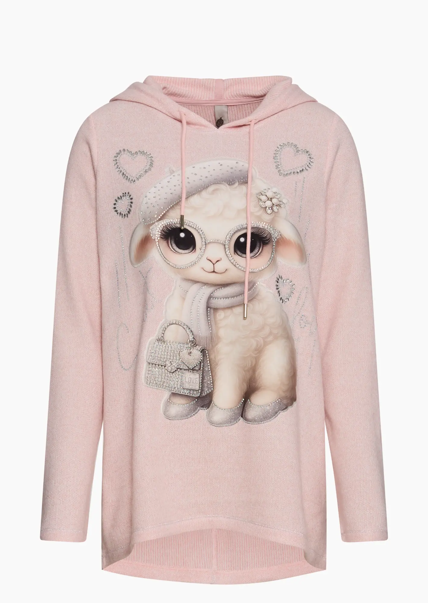 kuscheliger Kapuzenpullover, rosenholz melange