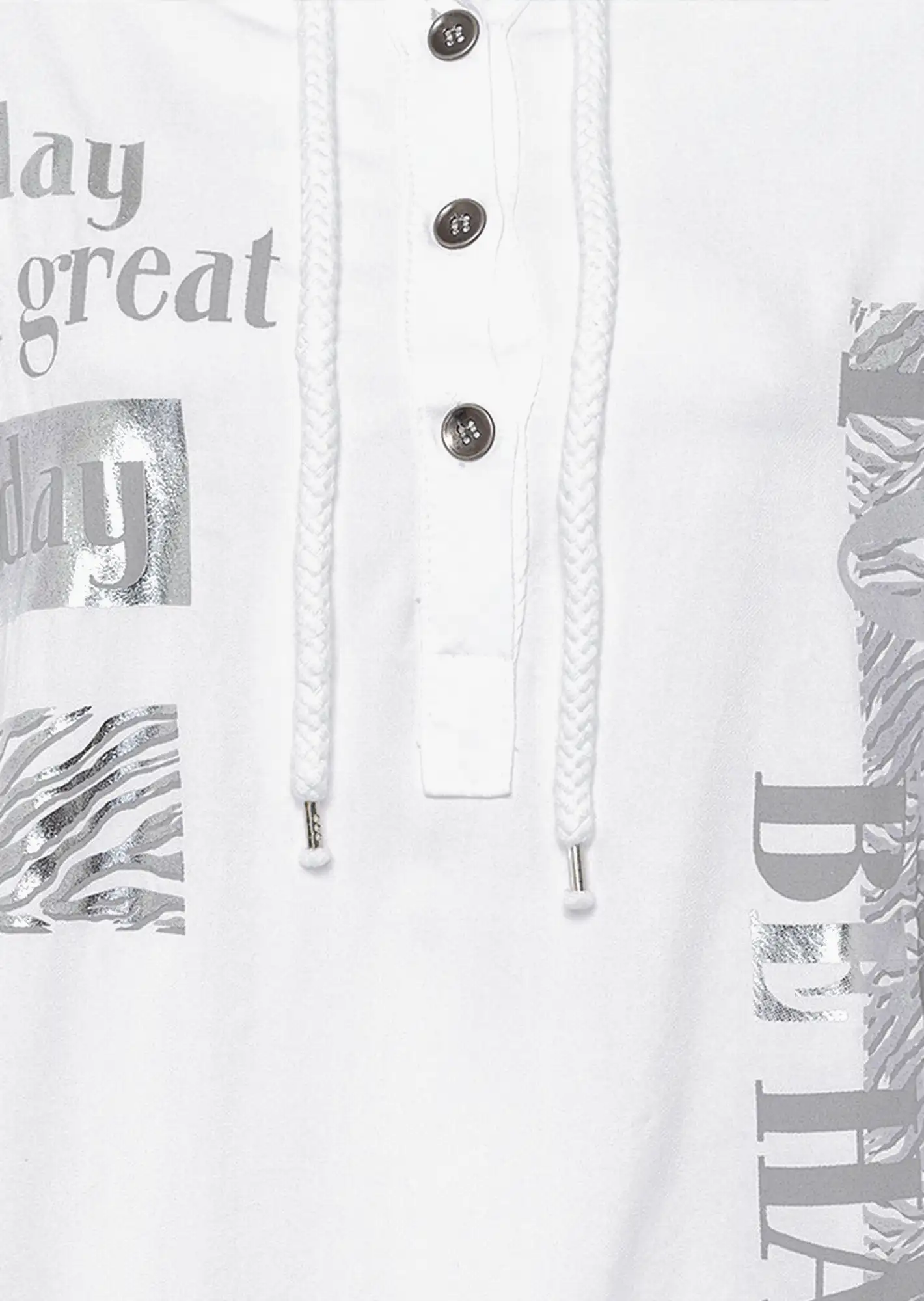 Bluse 'Great day', weiß