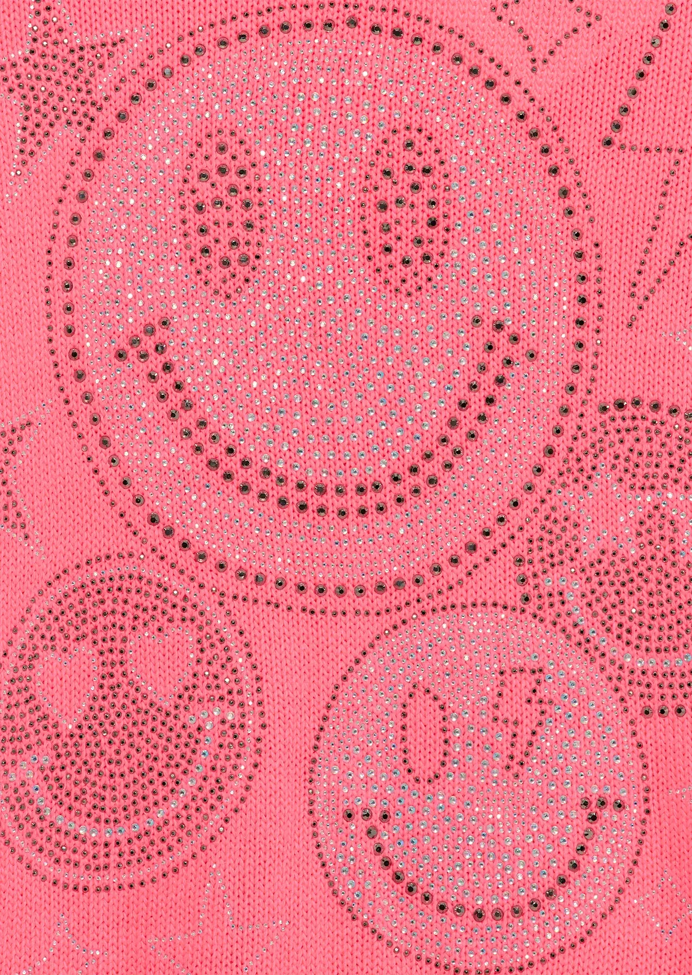 Strickpullover 'Smiley', neon lobster