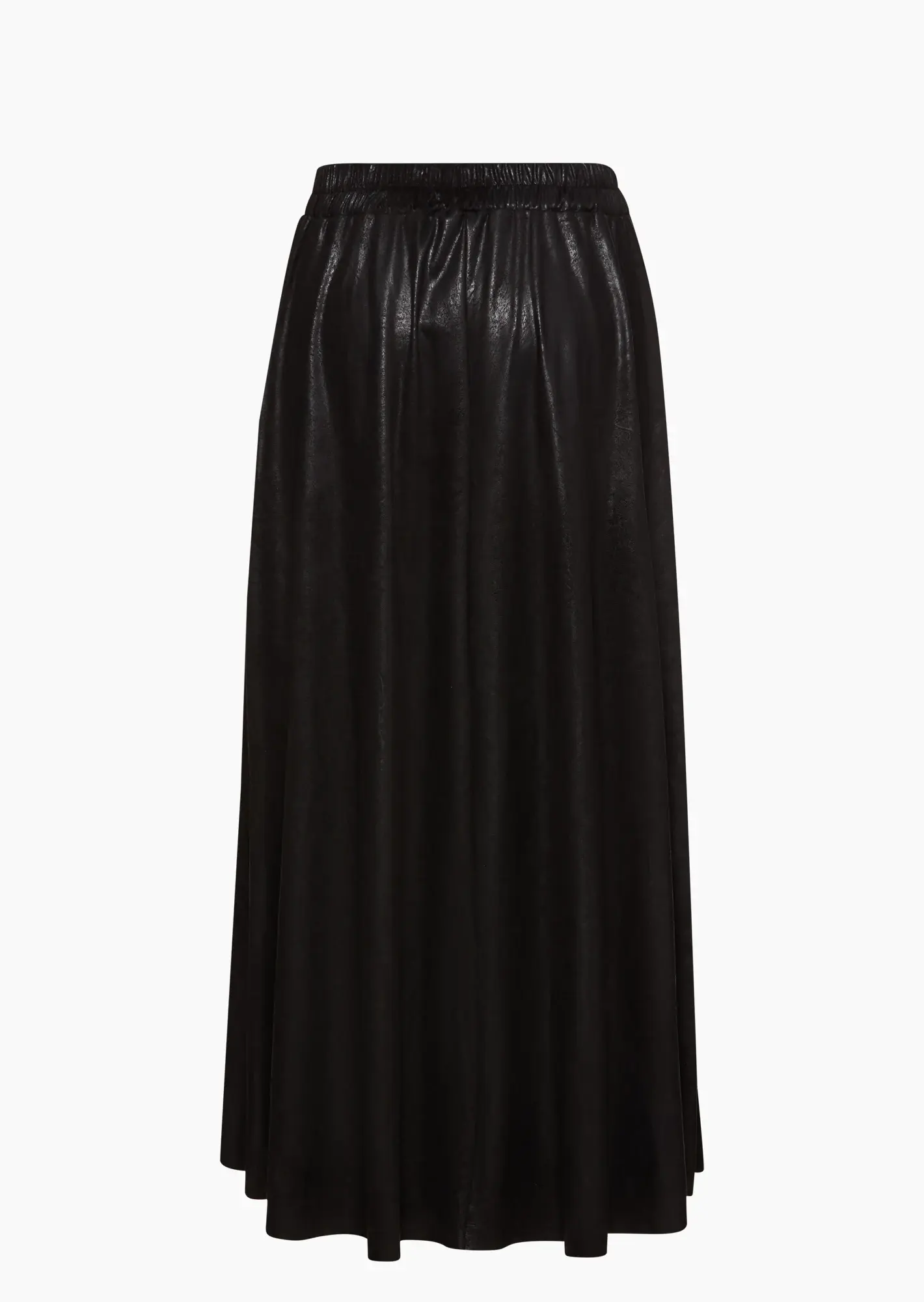 Rock in Leder-Optik, schwarz